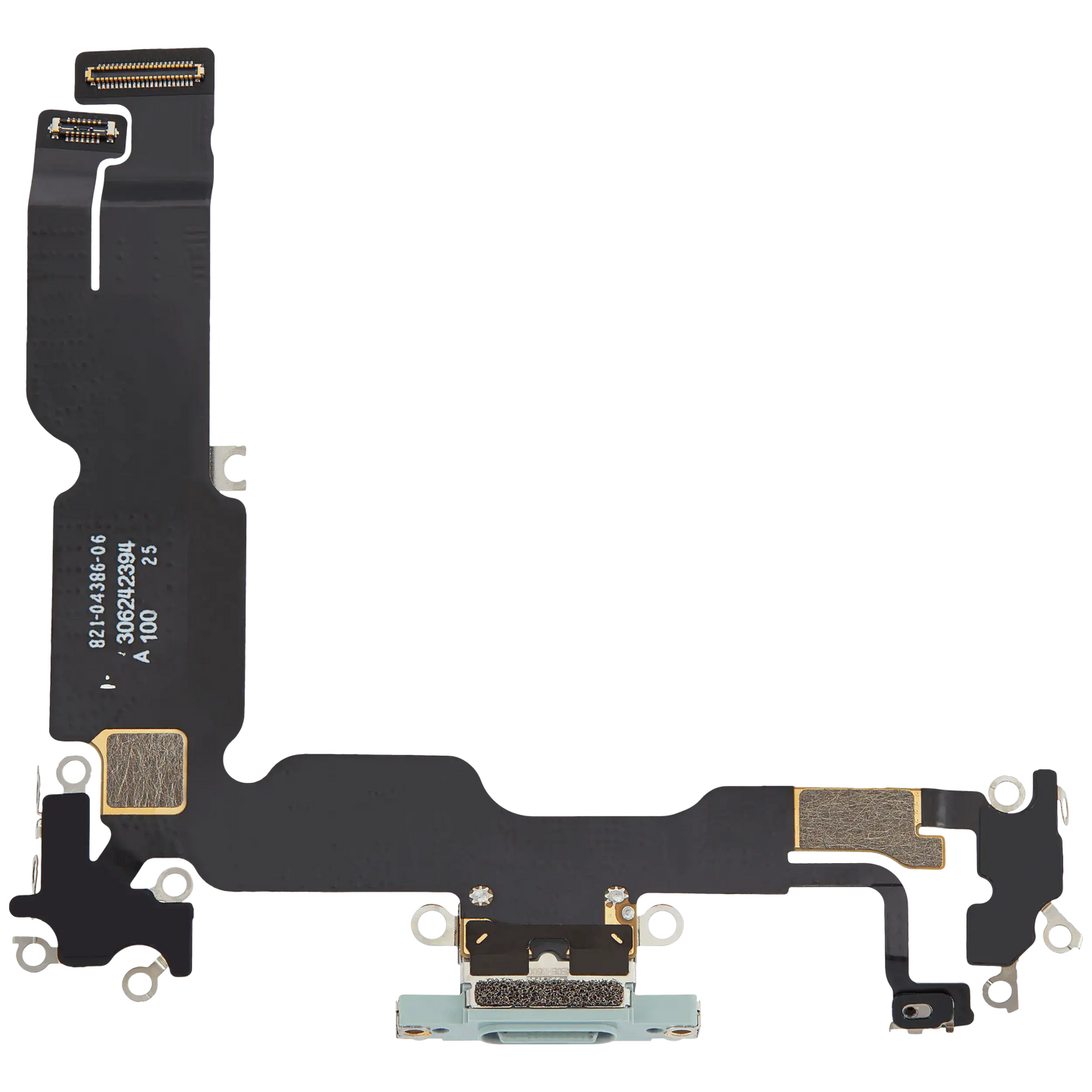 Charging Port Flex Cable For iPhone 15 Plus (Used OEM Pull) (Green)