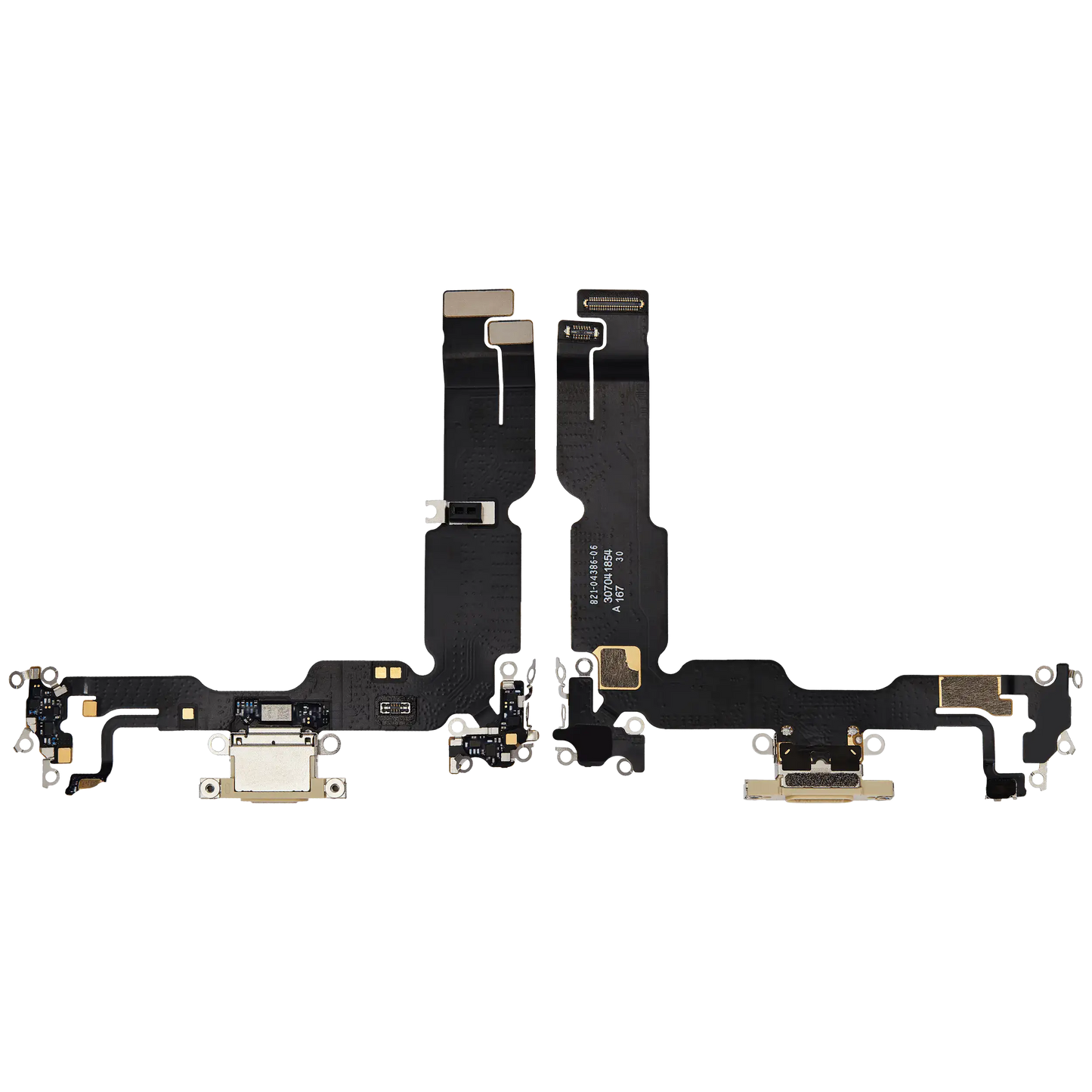 Charging Port Flex Cable For iPhone 15 Plus (Used OEM Pull) (Yellow)