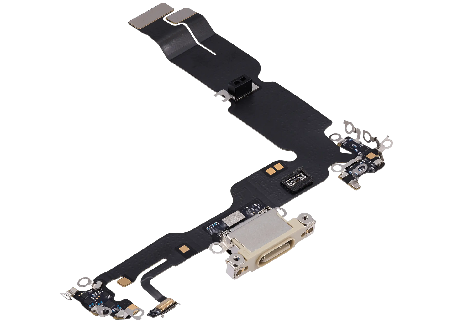 Charging Port Flex Cable For iPhone 15 Plus (Used OEM Pull) (Yellow)