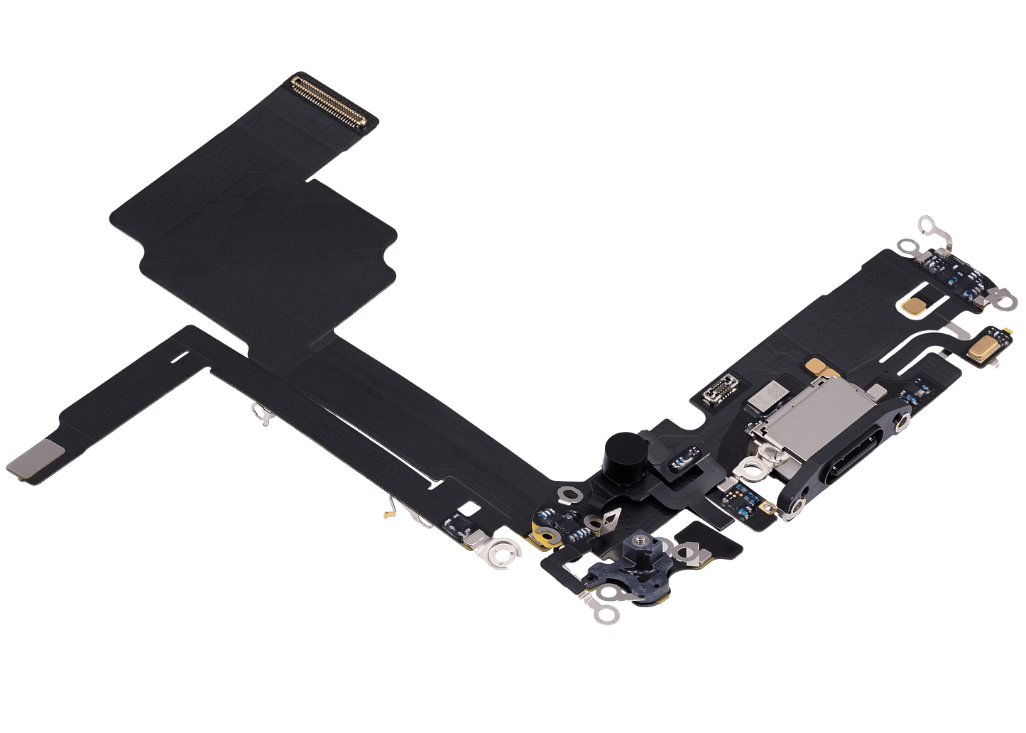 Charging Port Flex Cable For iPhone 15 Pro (Used OEM Pull) (Black Titanium)