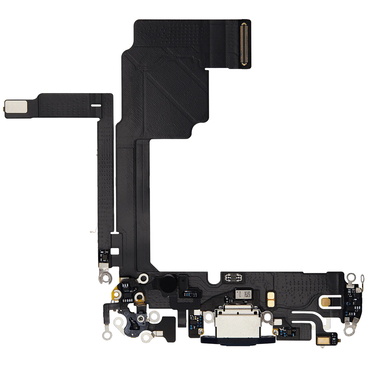 Charging Port Flex Cable For iPhone 15 Pro (Used OEM Pull) (Blue Titanium)