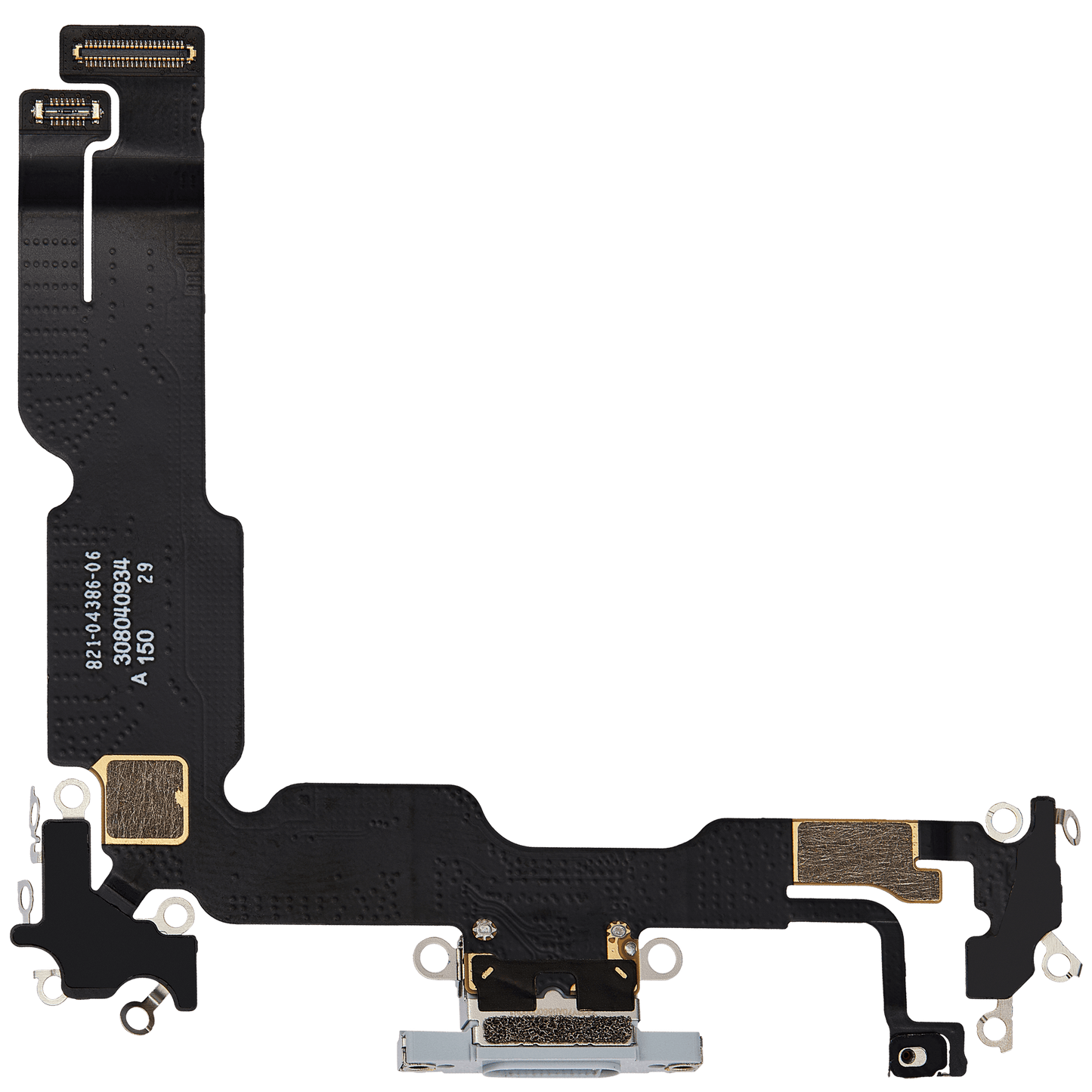 Charging Port Flex Cable For iPhone 15 Plus (Used OEM Pull) (Blue)