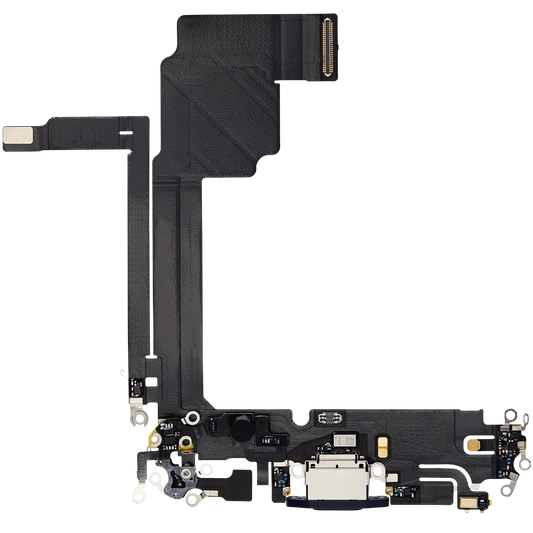 Charging Port Flex Cable For iPhone 15 Pro Max (Used OEM Pull) (Blue Titanium)