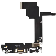 Charging Port Flex Cable For iPhone 15 Pro Max (Used OEM Pull) (Natural Titanium)