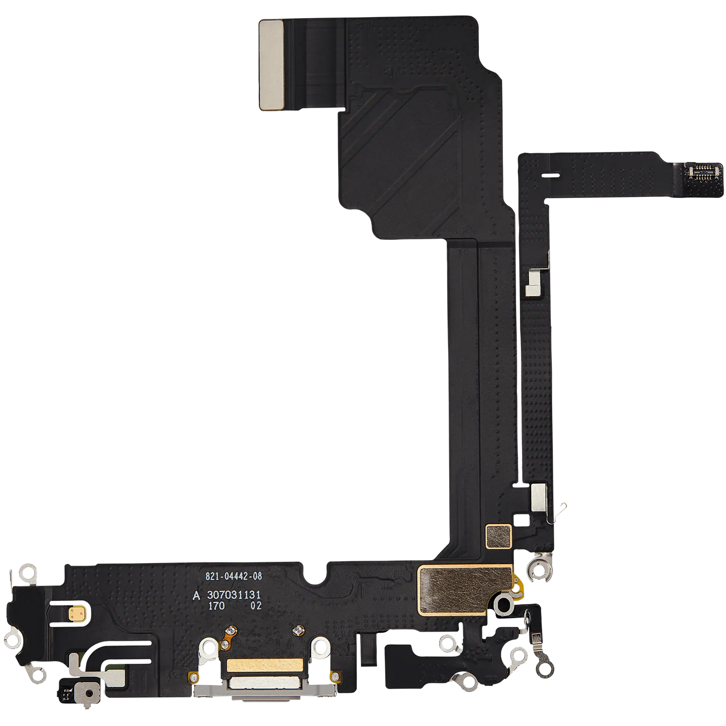 Charging Port Flex Cable For iPhone 15 Pro Max (Used OEM Pull) (White Titanium)
