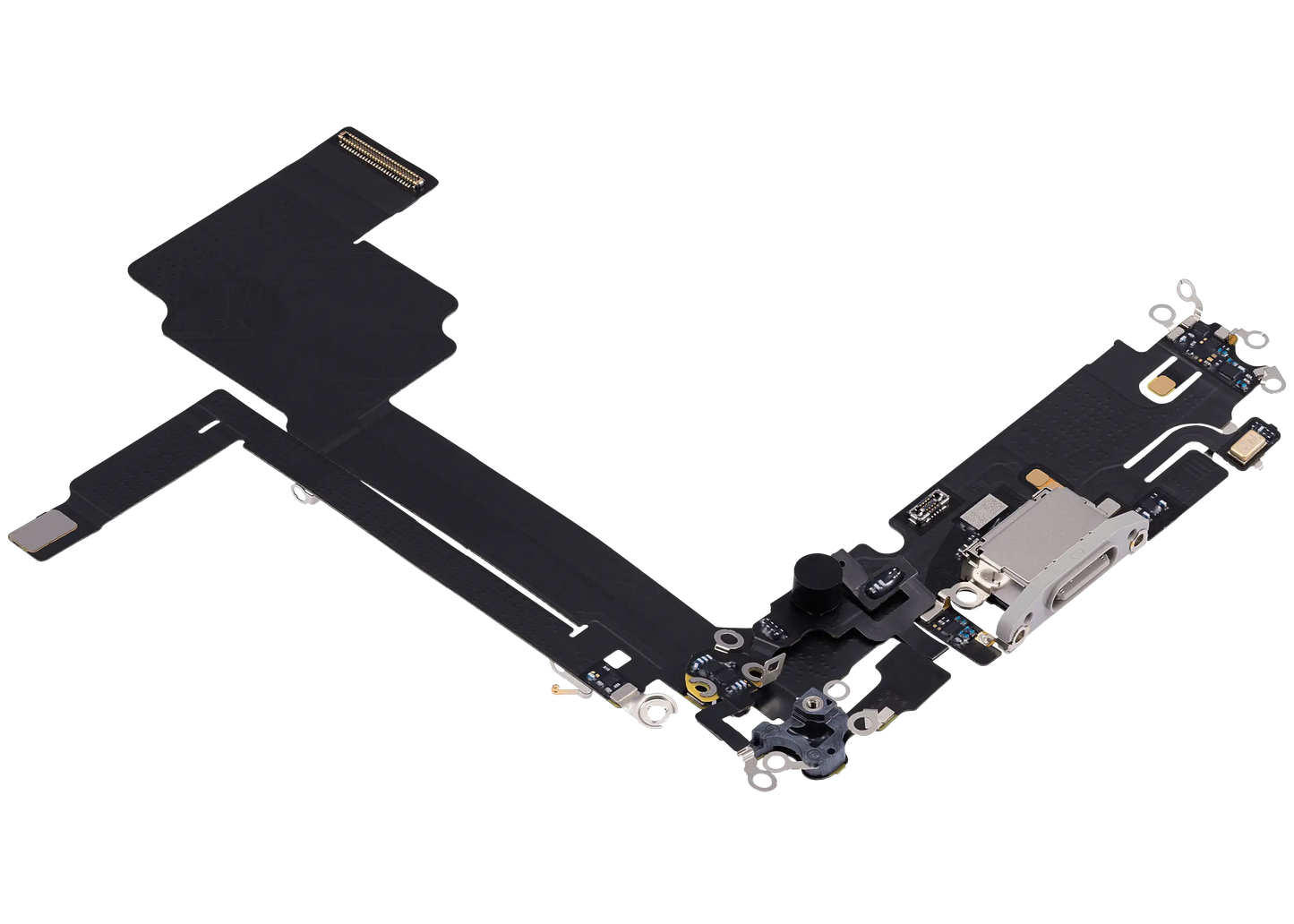 Charging Port Flex Cable For iPhone 15 Pro Max (Used OEM Pull) (White Titanium)
