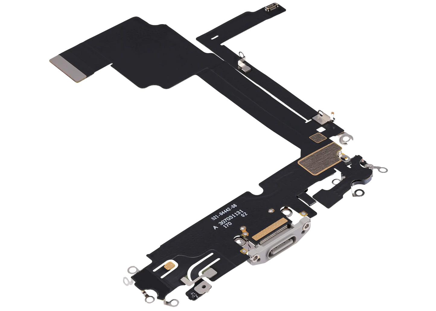 Charging Port Flex Cable For iPhone 15 Pro Max (Used OEM Pull) (White Titanium)