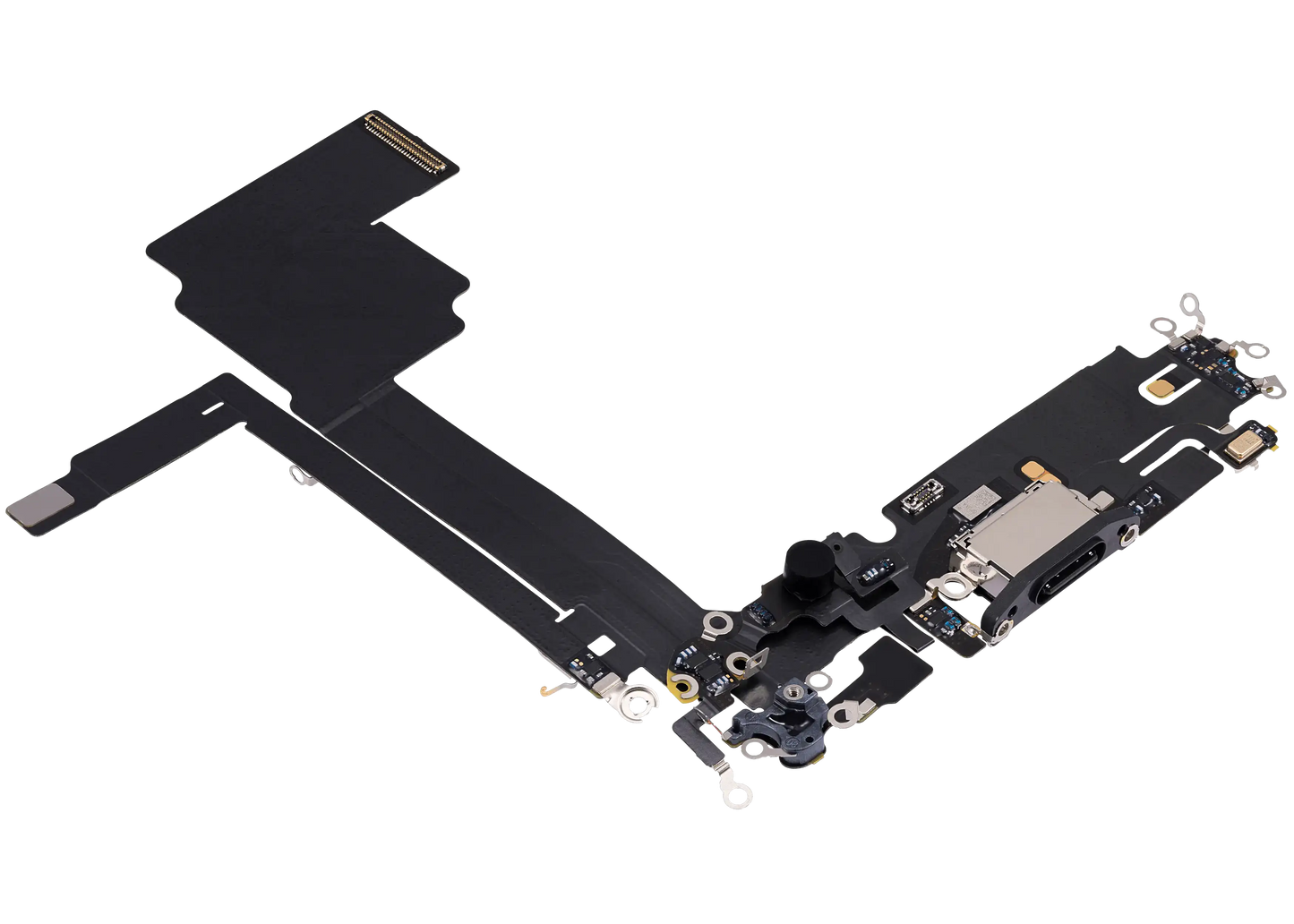 Charging Port Flex Cable For iPhone 15 Pro Max (Used OEM Pull) (Black Titanium)