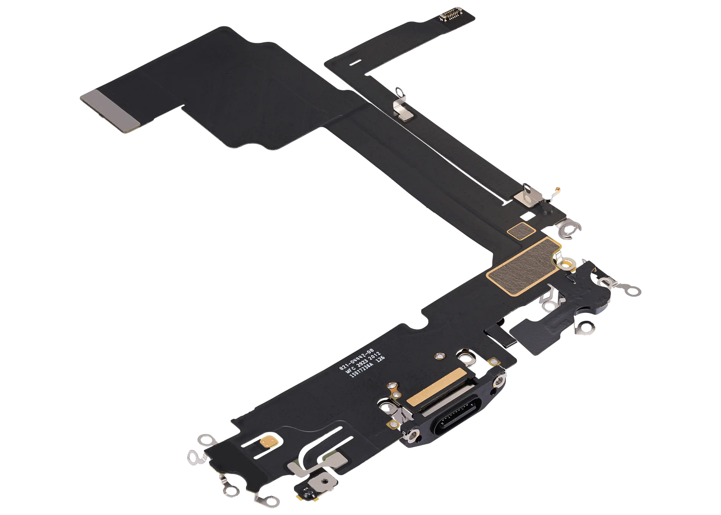 Charging Port Flex Cable For iPhone 15 Pro Max (Used OEM Pull) (Black Titanium)