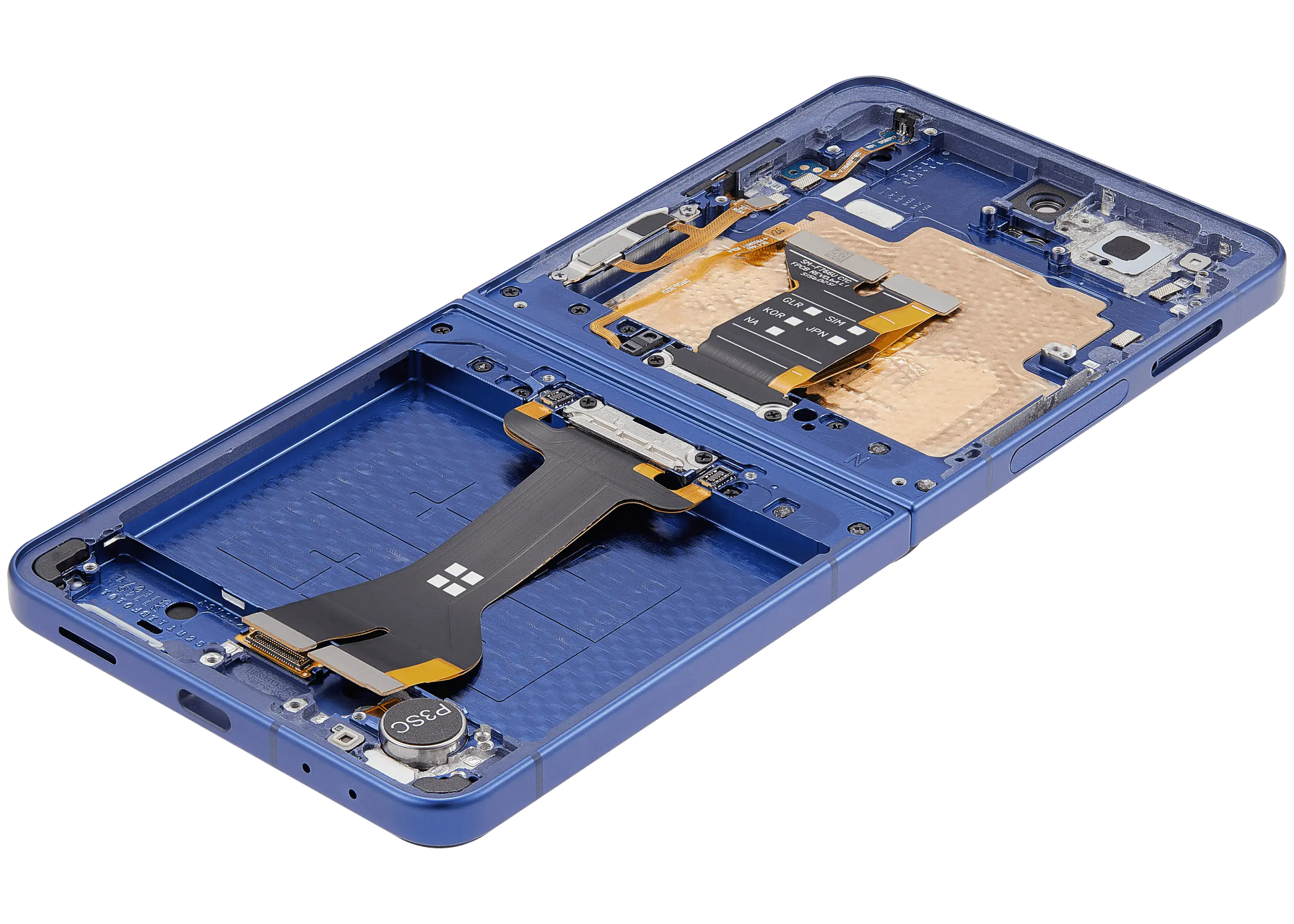 Inner OLED Assembly With Frame For Samsung Galaxy Z Flip 7 5G (US & International) (Refurbished) (Blue Shadow) - Replacement iPhone Parts