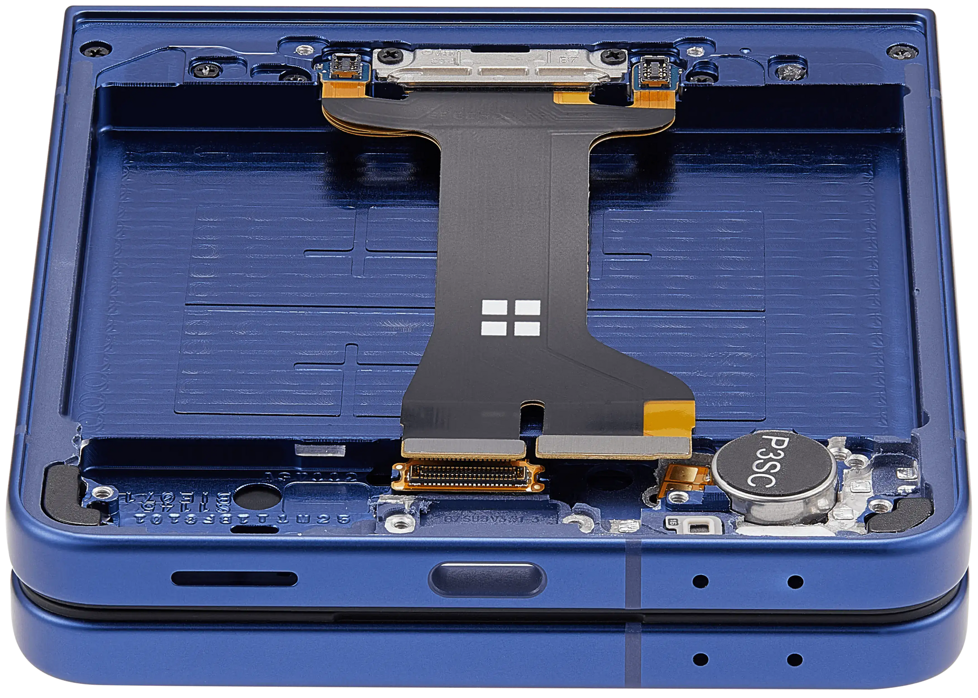Inner OLED Assembly With Frame For Samsung Galaxy Z Flip 7 5G (US & International) (Refurbished) (Blue Shadow) - Replacement iPhone Parts
