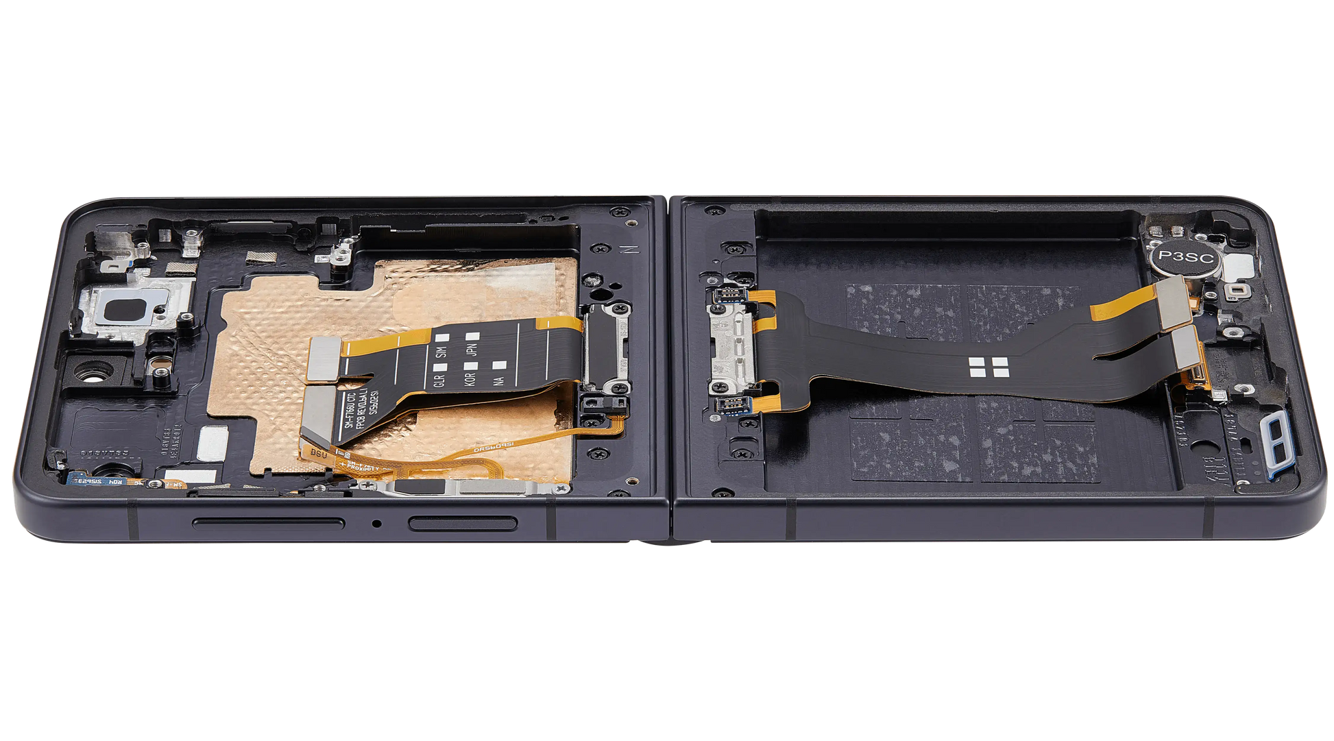 Inner OLED Assembly With Frame For Samsung Galaxy Z Flip 7 5G (US & International) (Refurbished) (Jet Black) - Replacement iPhone Parts