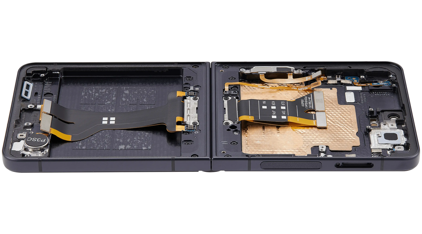 Inner OLED Assembly With Frame For Samsung Galaxy Z Flip 7 5G (US & International) (Refurbished) (Jet Black) - Replacement iPhone Parts