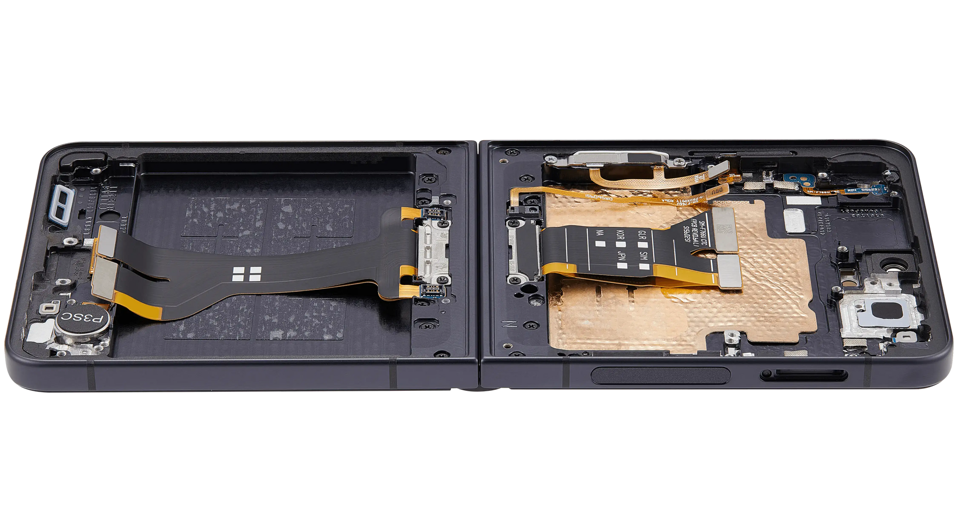 Inner OLED Assembly With Frame For Samsung Galaxy Z Flip 7 5G (US & International) (Refurbished) (Jet Black) - Replacement iPhone Parts