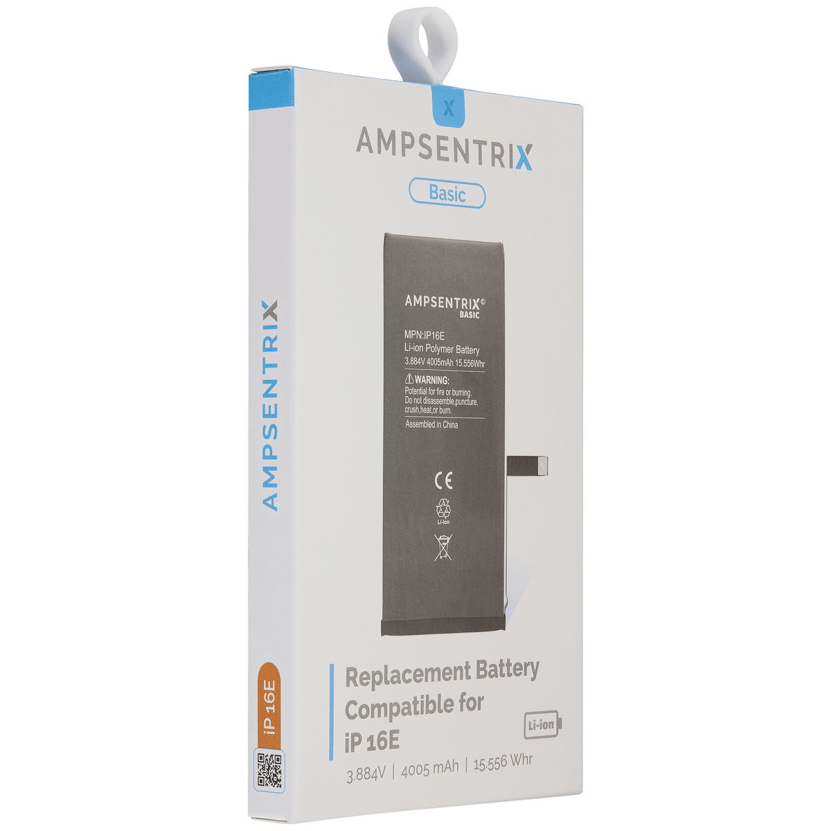 Replacement Battery For iPhone 16e / 17e (AmpSentrix Basic) - product image 3