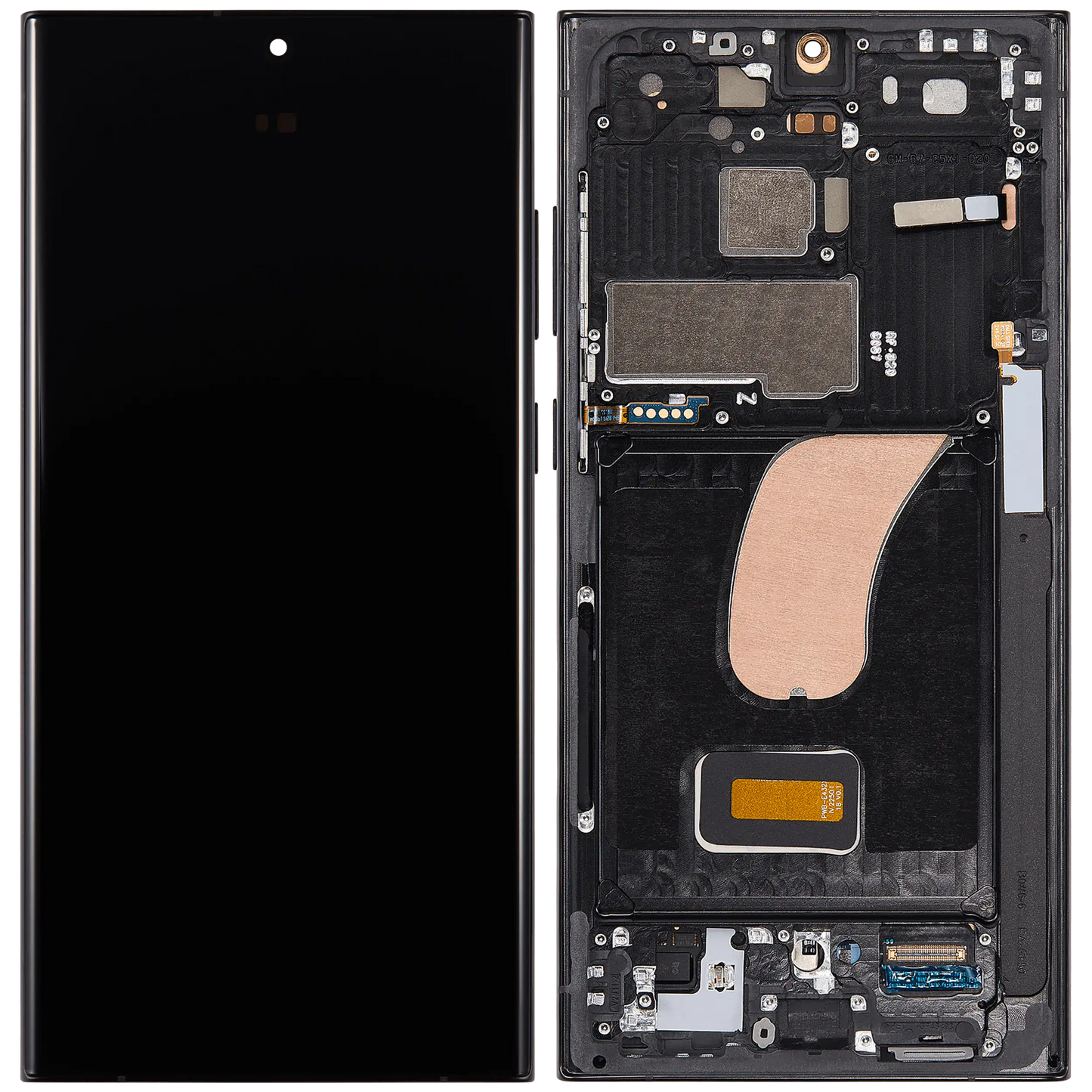 OLED Assembly With Frame For Samsung Galaxy S23 Ultra (US & International) (Aftermarket Plus) (120Hz) (Graphite)