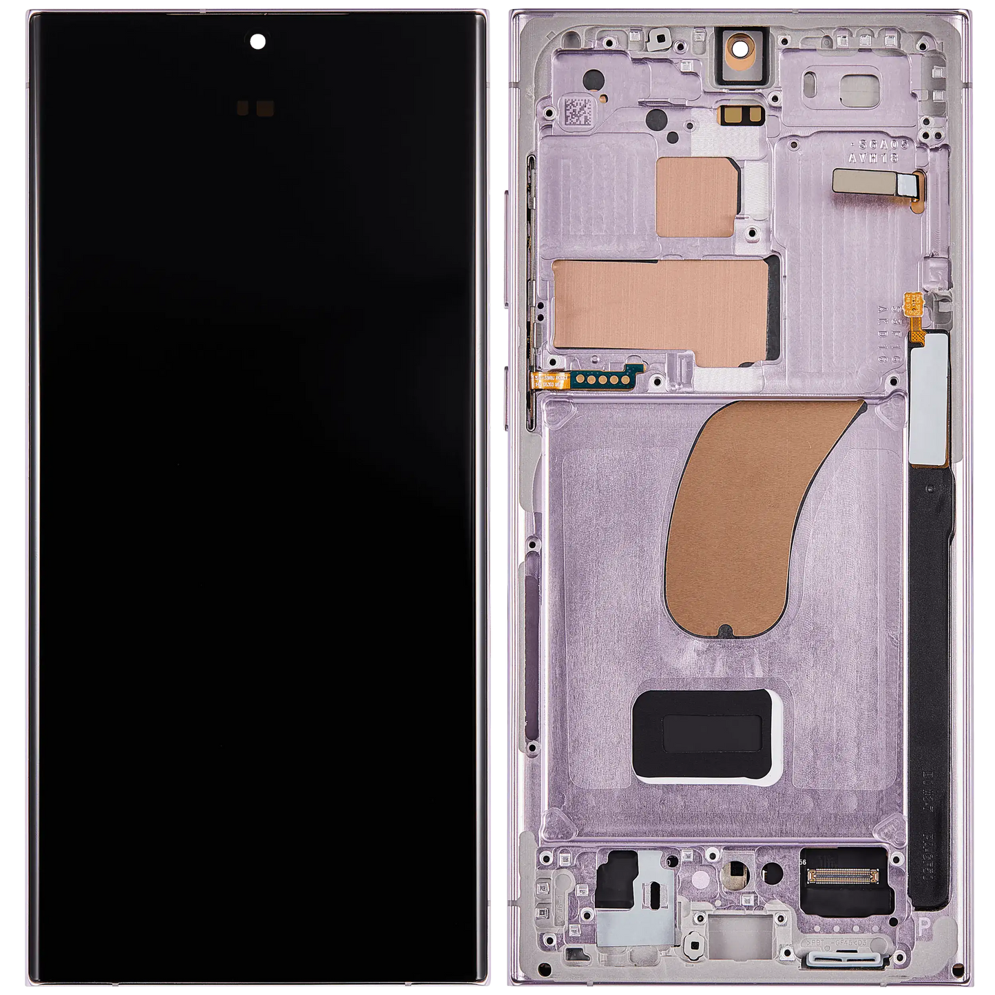 OLED Assembly With Frame For Samsung Galaxy S23 Ultra (US & International) (Aftermarket Plus) (120Hz) (Lavender)