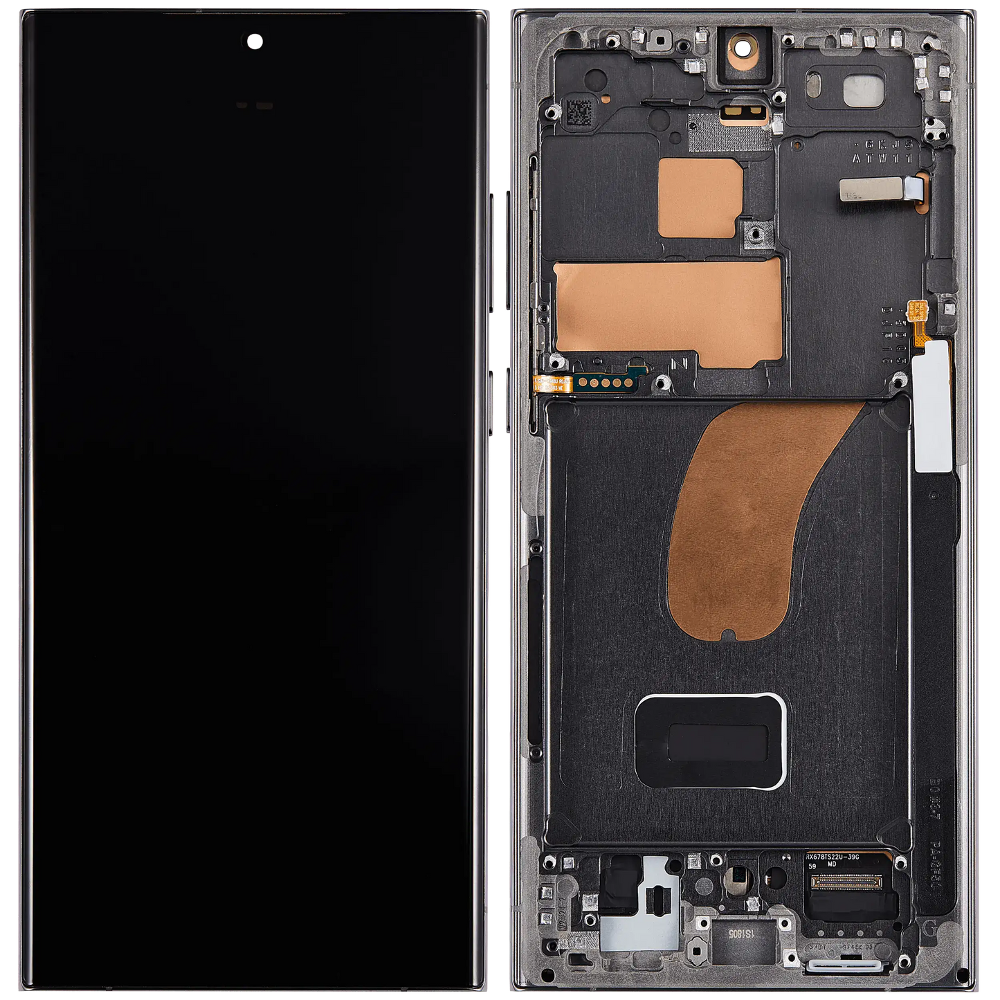 OLED Assembly With Frame For Samsung Galaxy S23 Ultra (US & International) (Aftermarket Plus) (120Hz) (Green)
