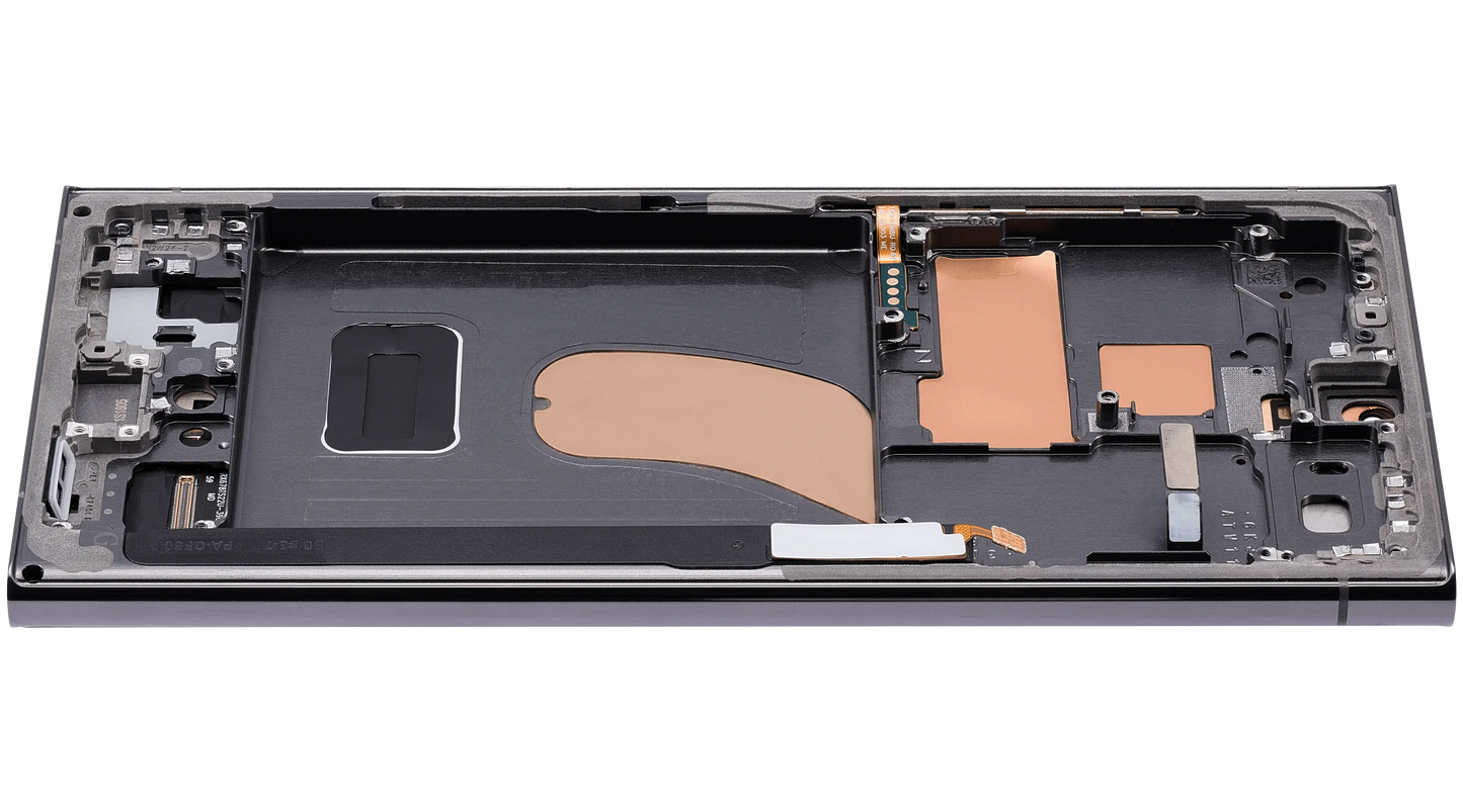 OLED Assembly With Frame For Samsung Galaxy S23 Ultra (US & International) (Aftermarket Plus) (120Hz) (Green)