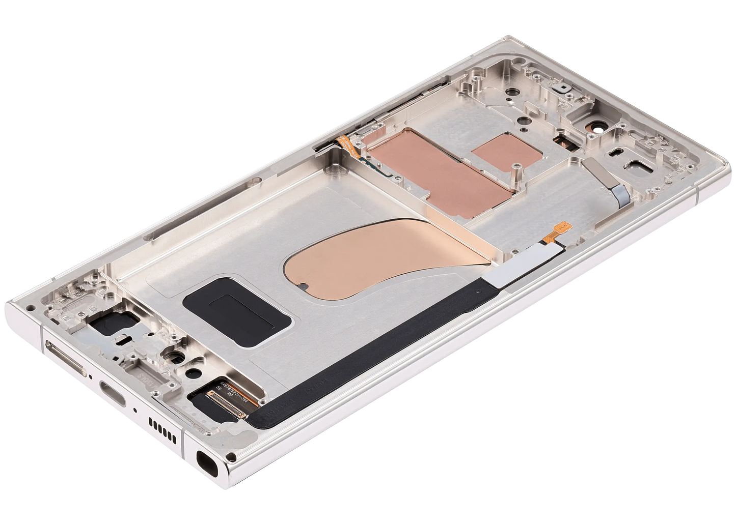 OLED Assembly With Frame For Samsung Galaxy S23 Ultra (US & International) (Aftermarket Plus) (120Hz) (Cream)