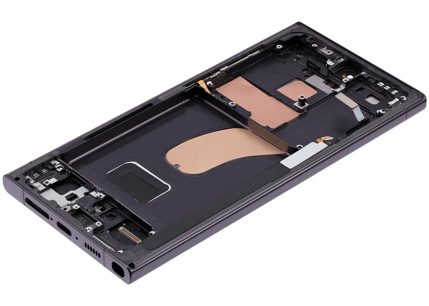 OLED Assembly With Frame For Samsung Galaxy S23 Ultra (US & International) (Aftermarket Plus) (120Hz) (Phantom Black)