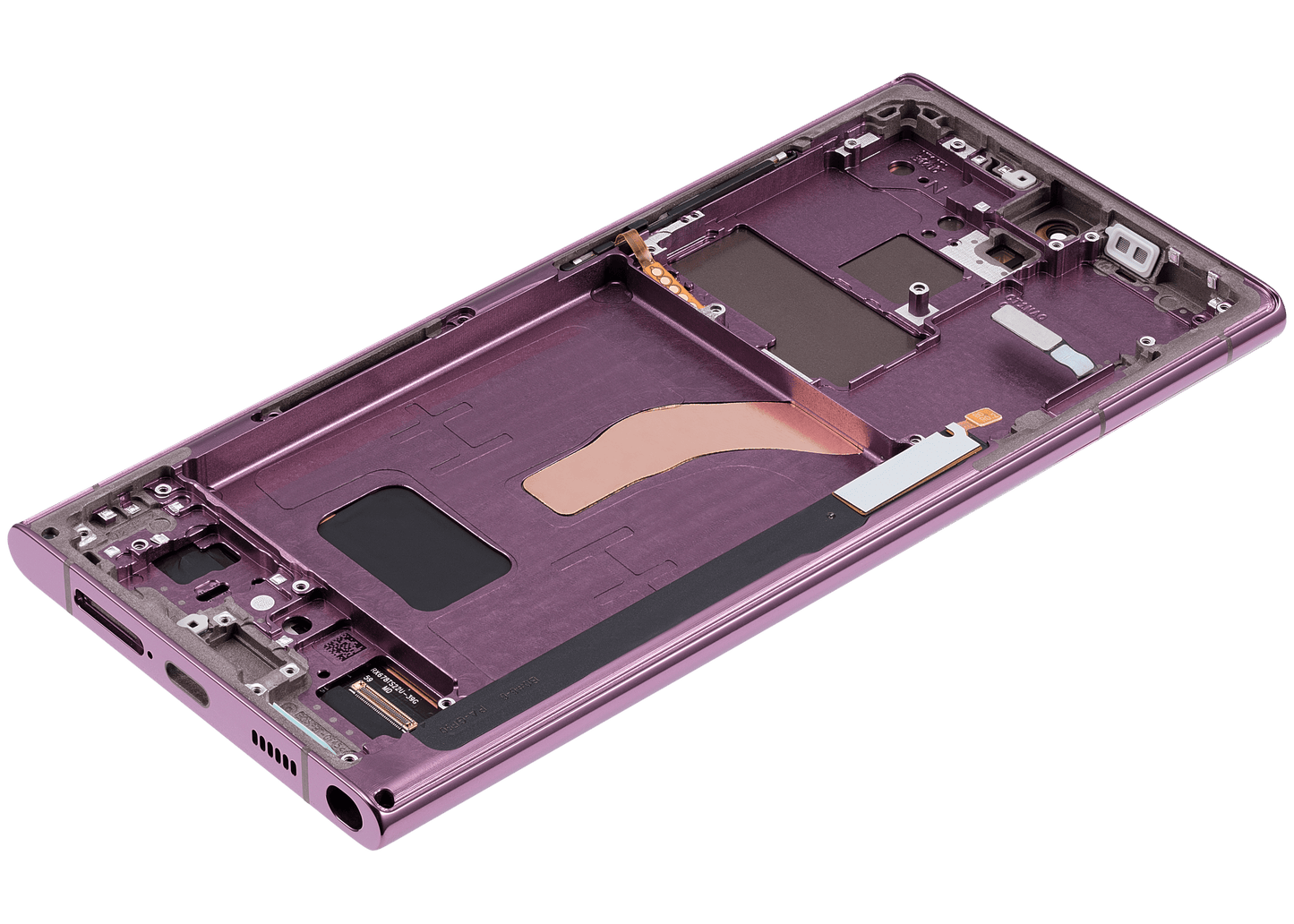 OLED Assembly With Frame For Samsung Galaxy S22 Ultra 5G (US & International Version) (Aftermarket Plus) (120Hz) (Burgundy)