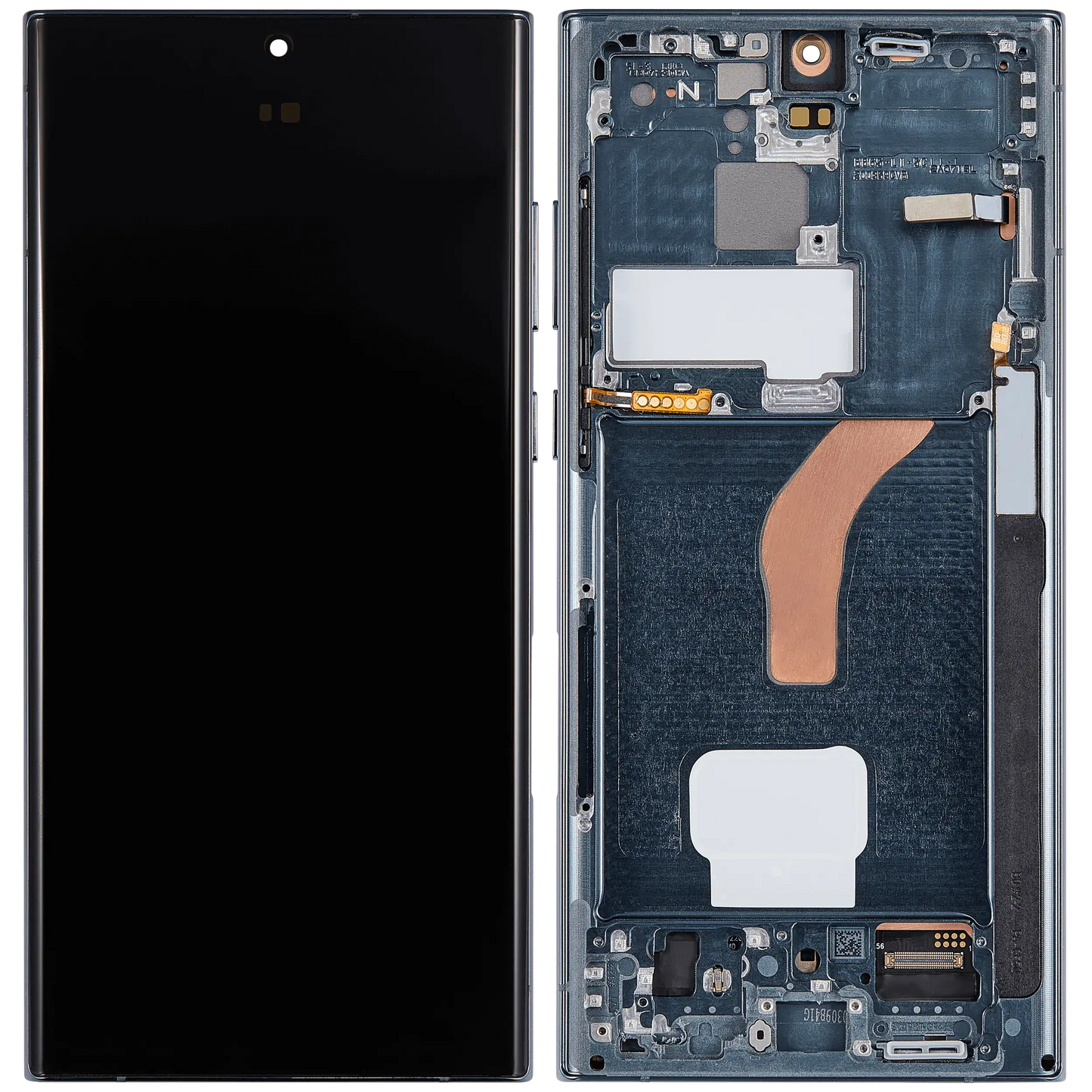 OLED Assembly With Frame For Samsung Galaxy S22 Ultra 5G (US & International Version) (Aftermarket Plus) (120Hz) (Green)