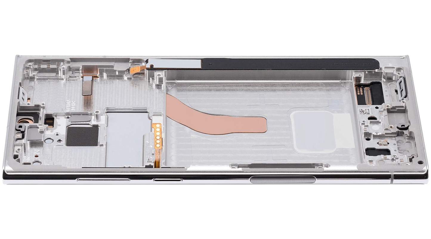 OLED Assembly With Frame For Samsung Galaxy S22 Ultra 5G (US & International Version) (Aftermarket Plus) (120Hz) (Phantom White)