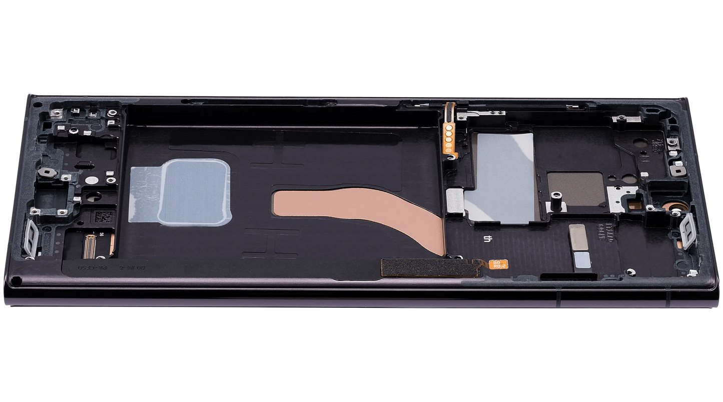 OLED Assembly With Frame For Samsung Galaxy S22 Ultra 5G (US & International Version) (Aftermarket Plus) (120Hz) (Phantom Black)