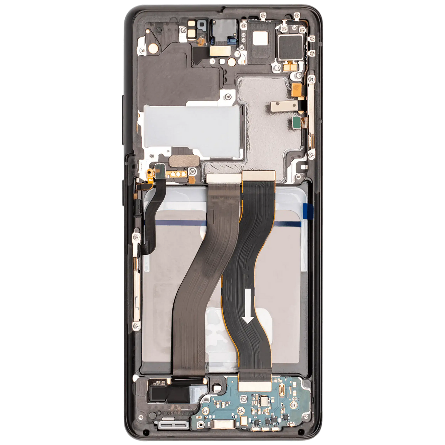 OLED Assembly With Frame For Samsung Galaxy S21 Ultra 5G (Aftermarket Plus) (120Hz) (Phantom Black)