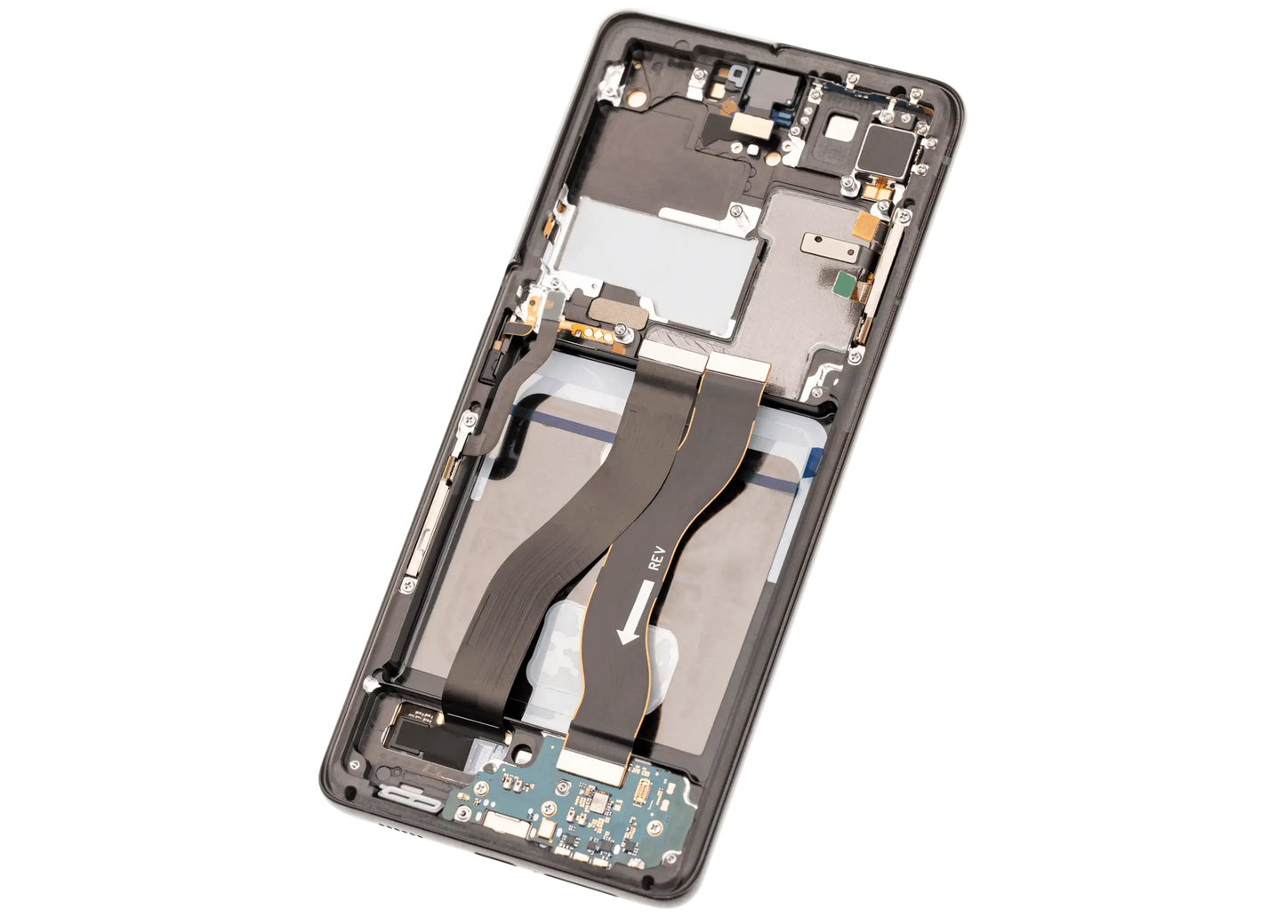 OLED Assembly With Frame For Samsung Galaxy S21 Ultra 5G (Aftermarket Plus) (120Hz) (Phantom Black)