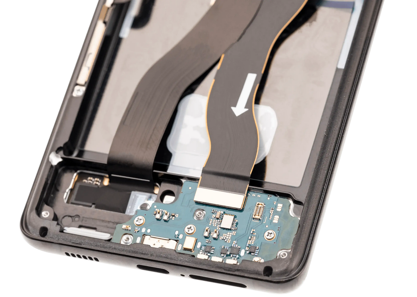 OLED Assembly With Frame For Samsung Galaxy S21 Ultra 5G (Aftermarket Plus) (120Hz) (Phantom Black)
