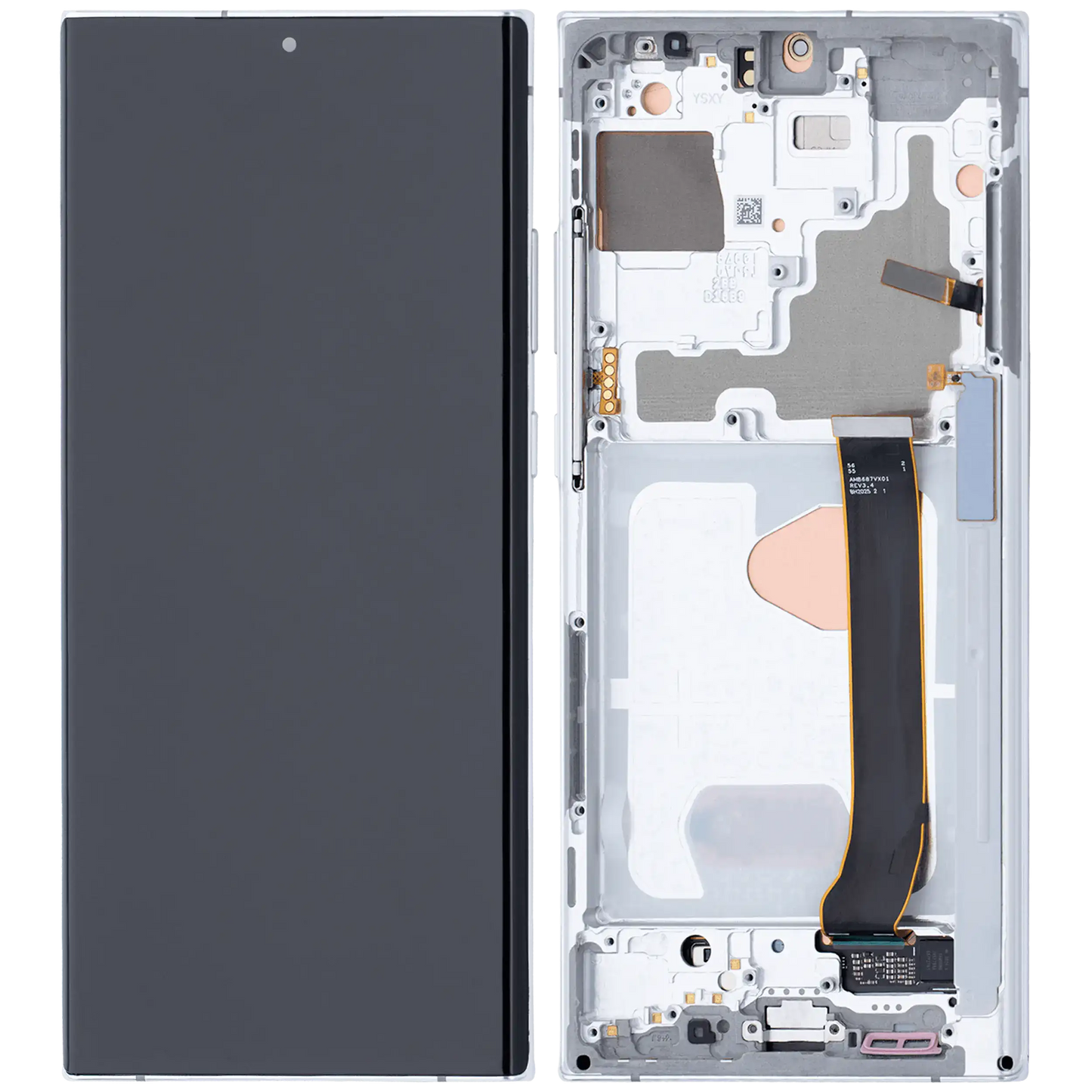 OLED Assembly With Frame For Samsung Galaxy Note 20 Ultra 5G (Aftermarket Plus) (120Hz) (Mystic White)