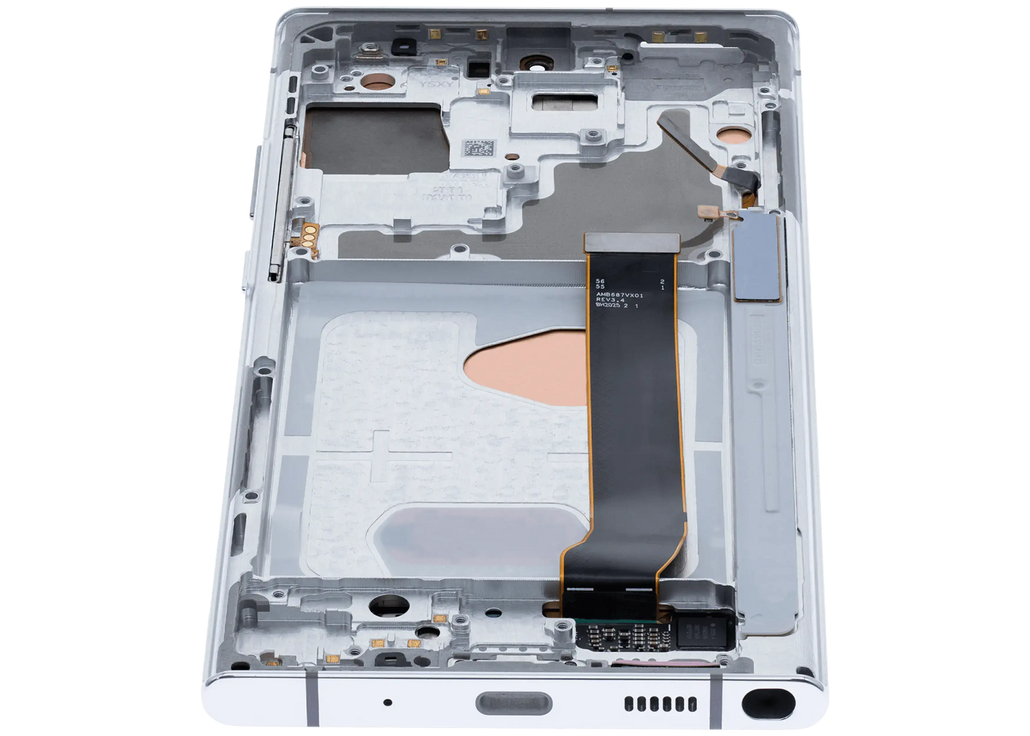 OLED Assembly With Frame For Samsung Galaxy Note 20 Ultra 5G (Aftermarket Plus) (120Hz) (Mystic White)