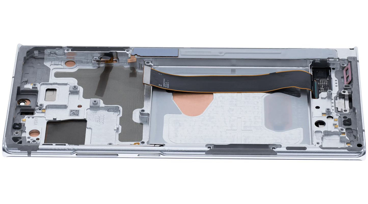 OLED Assembly With Frame For Samsung Galaxy Note 20 Ultra 5G (Aftermarket Plus) (120Hz) (Mystic White)