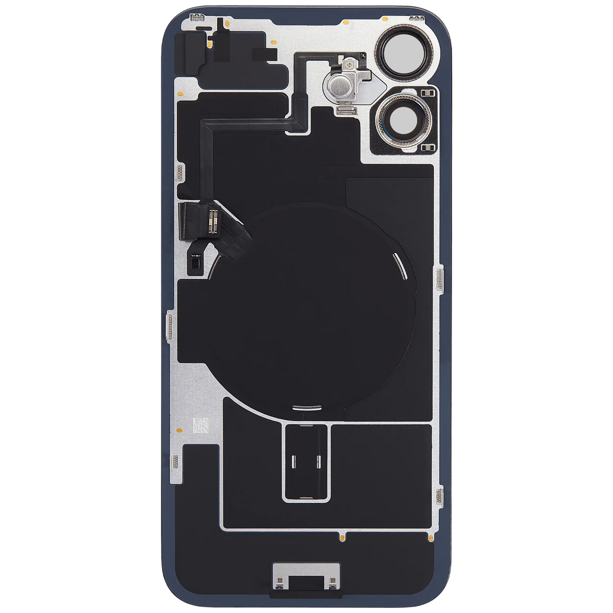 Back Glass w/ MagSafe Magnet & NFC & Flashlight Flex For iPhone 16 (Service Pack) (Black) — product photo 4