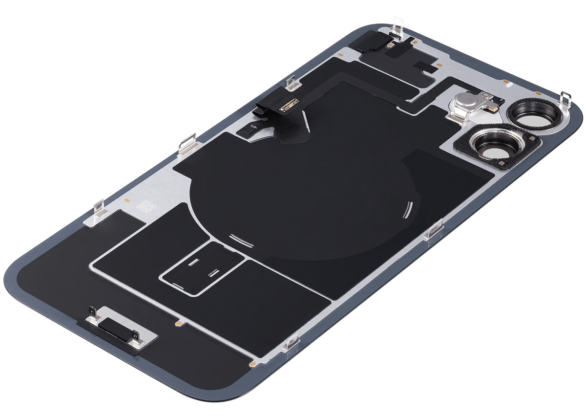 Back Glass w/ MagSafe Magnet & NFC & Flashlight Flex For iPhone 16 (Service Pack) (Black) — product photo 5