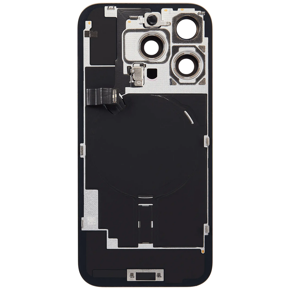 Back Glass w/ MagSafe Magnet & NFC & Flashlight Flex For iPhone 16 Pro (Service Pack) (Desert Titanium) — product photo 4
