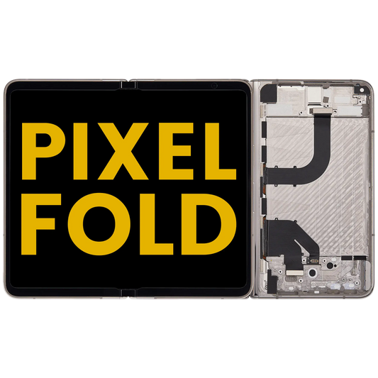 Built-In OLED Screen (Main Screen) Assembly (With Mid-Frame) For Google Pixel Fold (US and International Versions) (Refurbished) (Porcelain) - replacement part product view