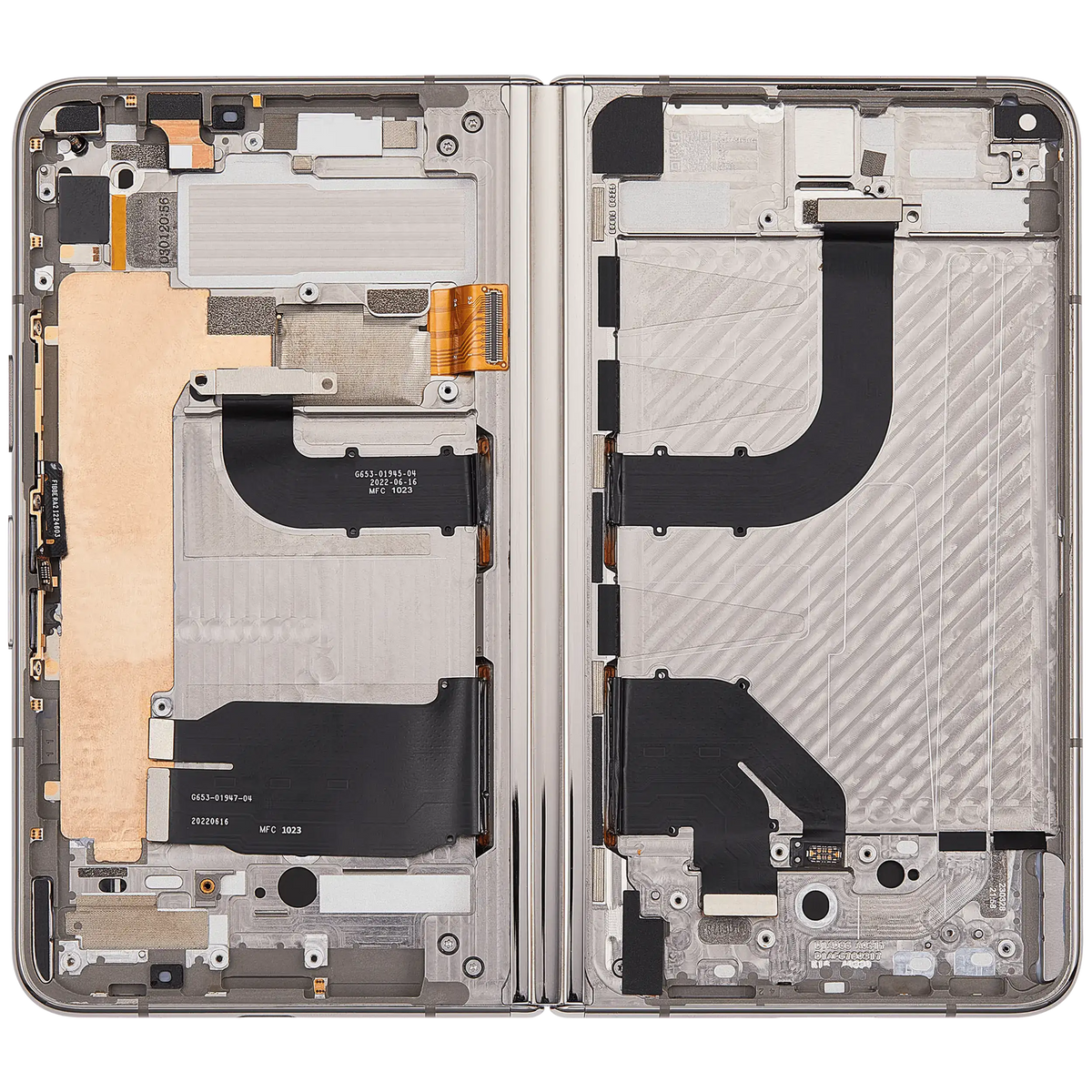Built-In OLED Screen (Main Screen) Assembly (With Mid-Frame) For Google Pixel Fold (US and International Versions) (Refurbished) (Porcelain) - replacement part product view 9