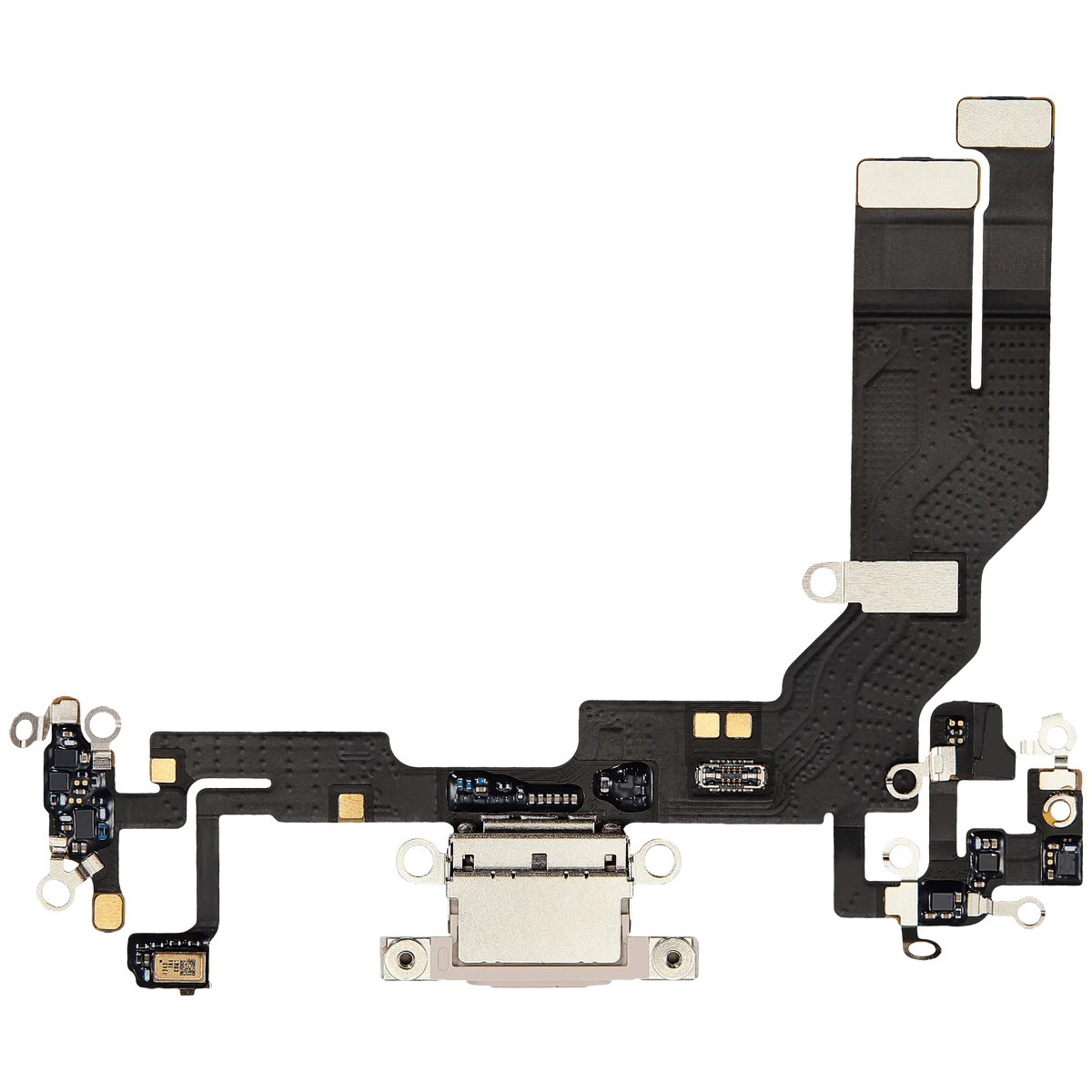 Charging Port Flex Cable For iPhone 16e / 17e (Aftermarket Plus) (Soft Pink) - product image 1