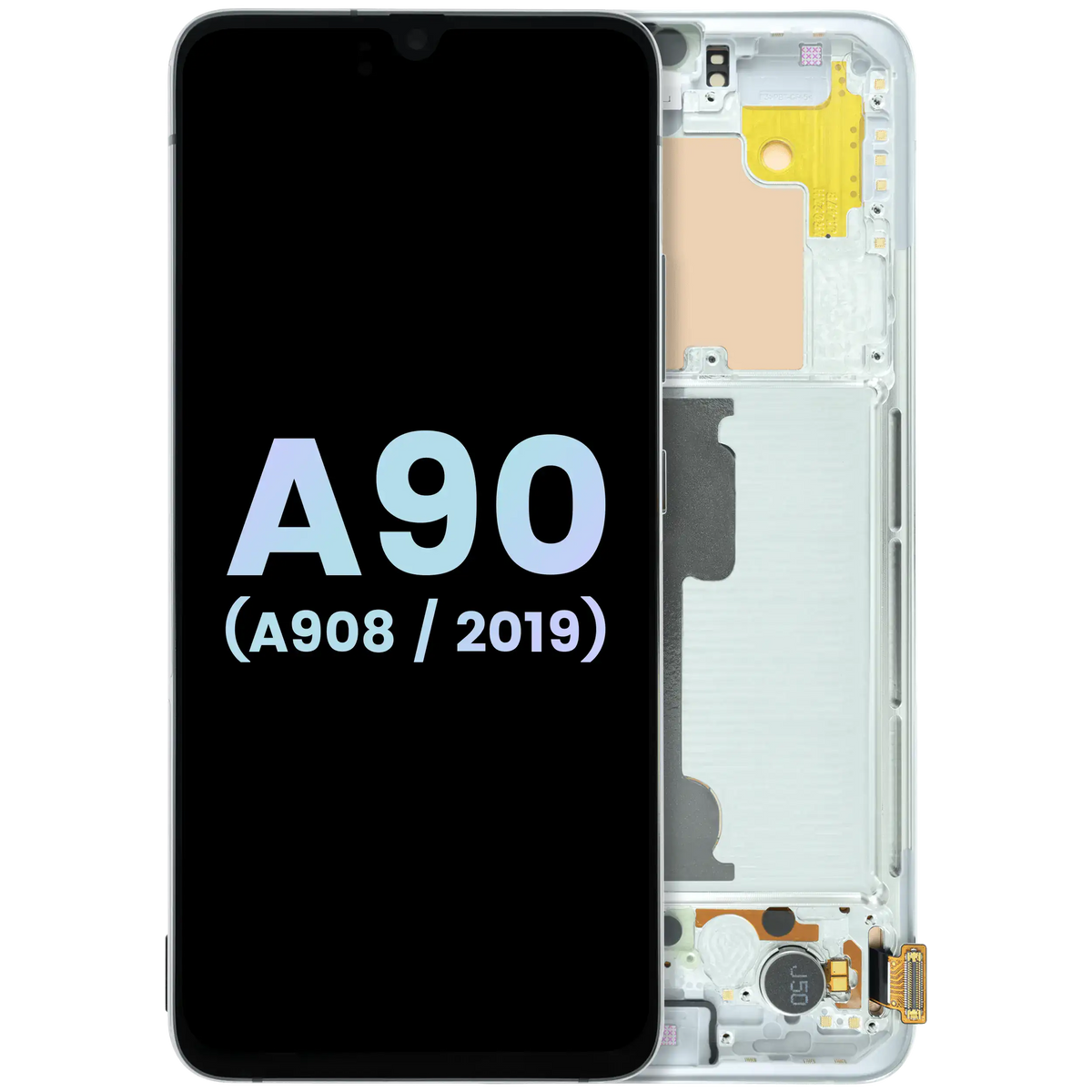 OLED Assembly With Frame For Samsung Galaxy A90 5G (A908 / 2019) (Service Pack) (White) - product image 1