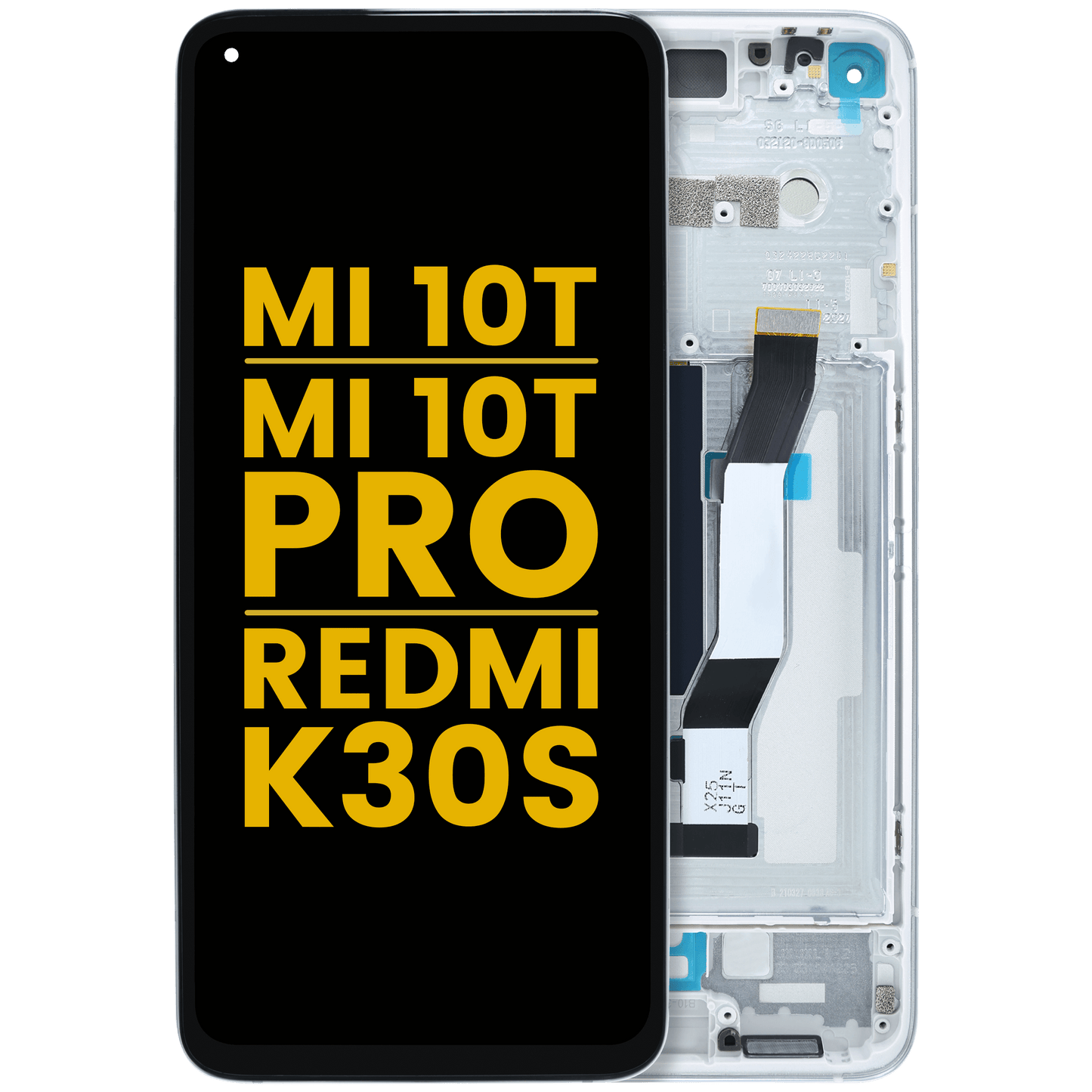 LCD Assembly With Frame For Xiaomi Mi 10T / Mi 10T Pro 5G / Redmi K30S (Refurbished) (Aurora Blue) - replacement part product image SKU 107182128954 - image 1