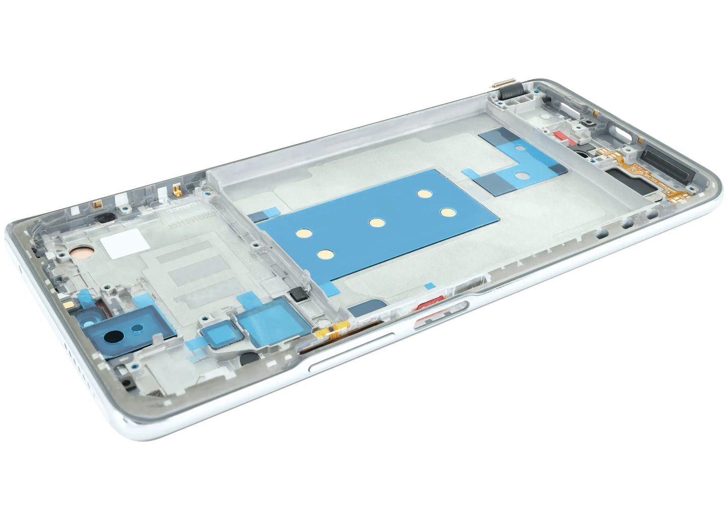 OLED Assembly With Frame For Xiaomi 11T / 11T Pro (Refurbished) (Celestial Blue) – device repair component close-up – OLED Display Replacement for phone repair