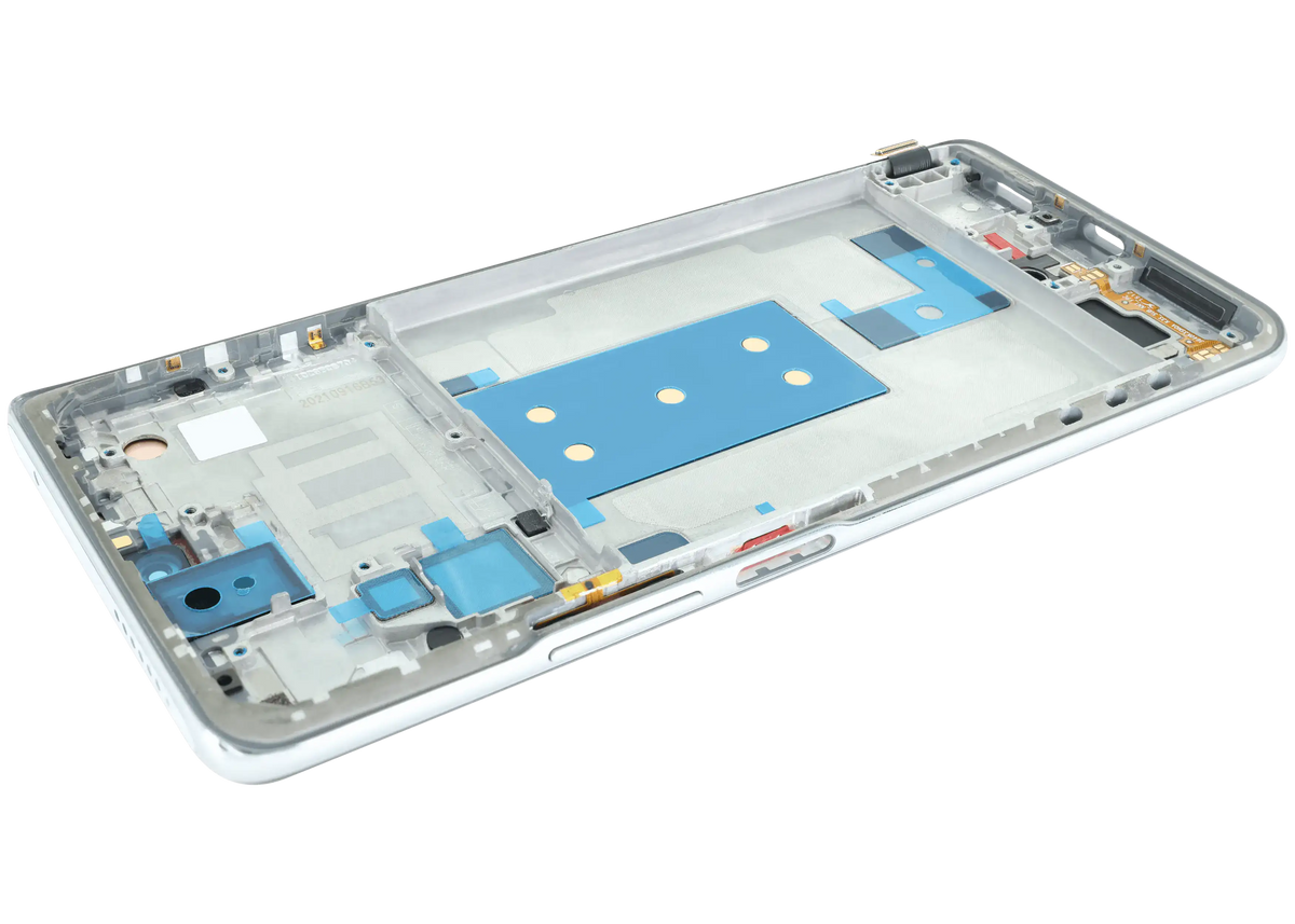 OLED Assembly With Frame For Xiaomi 11T / 11T Pro (Refurbished) (Celestial Blue) – device repair component close-up – OLED Display Replacement for phone repair