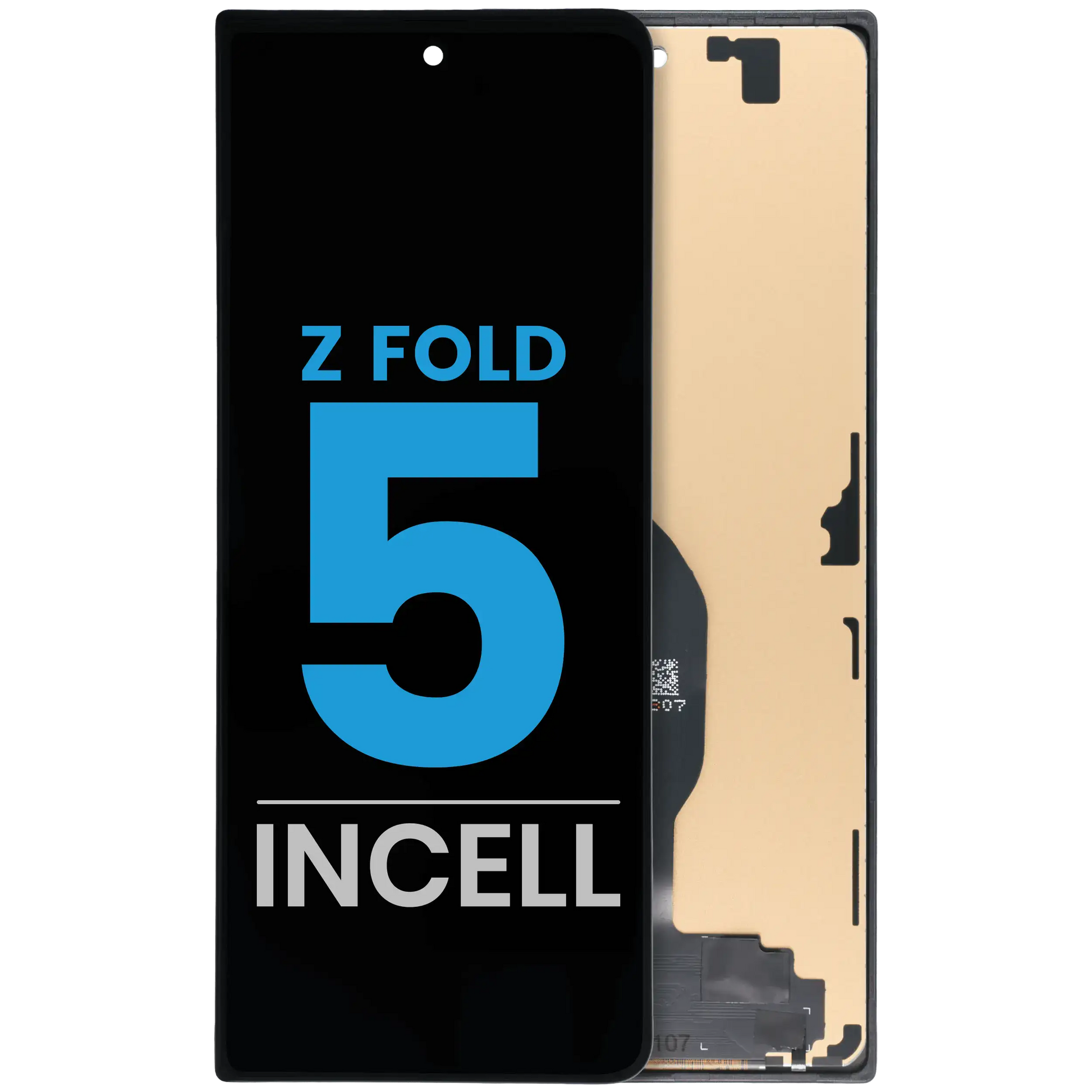 Outer LCD Assembly For Samsung Galaxy Z Fold 5 5G (Aftermarket : Incell) (All Colors) clear view