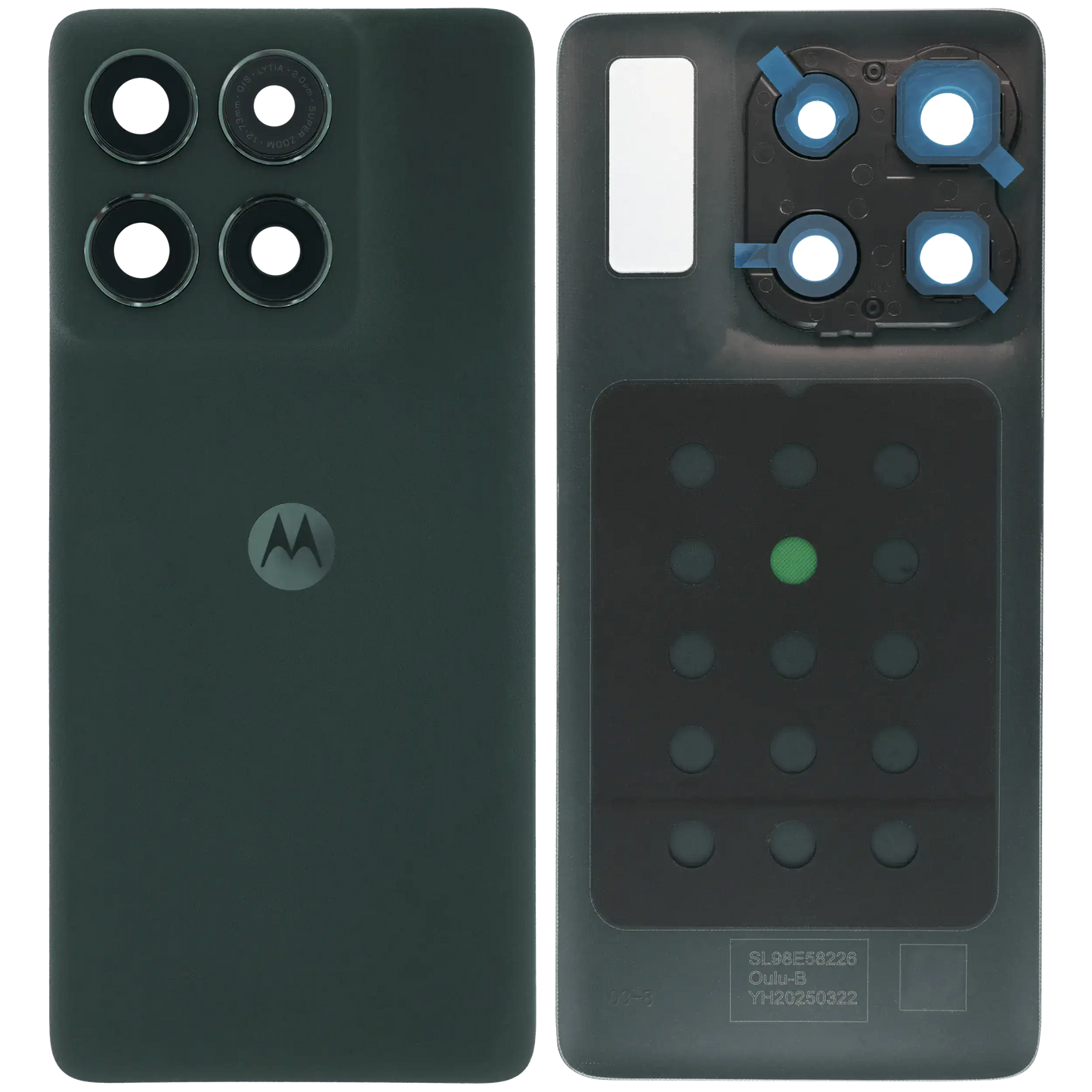 Back Cover Glass With Metal Bracket Ring For Motorola Moto Edge (XT2519 / 2025) (Premium) (Deep Forest) | SKU 107182129067 | image 6