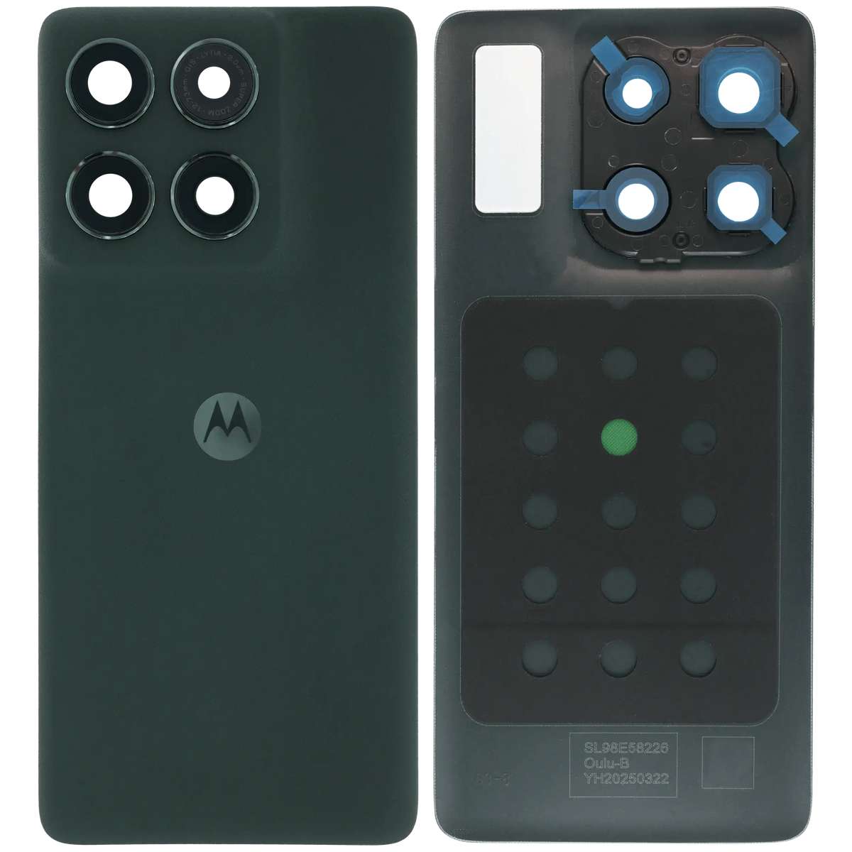Back Cover Glass With Metal Bracket Ring For Motorola Moto Edge (XT2519 / 2025) (Premium) (Deep Forest) | SKU 107182129067 | image 6