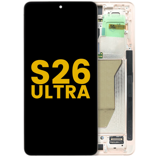 OLED Assembly With Frame For Samsung Galaxy S26 Ultra 5G (US & International) (Refurbished) (Pink Gold)