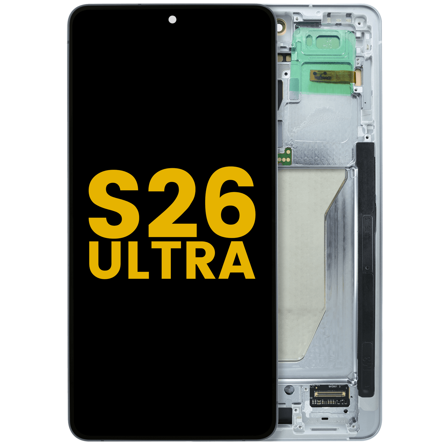 OLED Assembly With Frame For Samsung Galaxy S26 Ultra 5G (US & International) (Refurbished) (Silver Shadow)